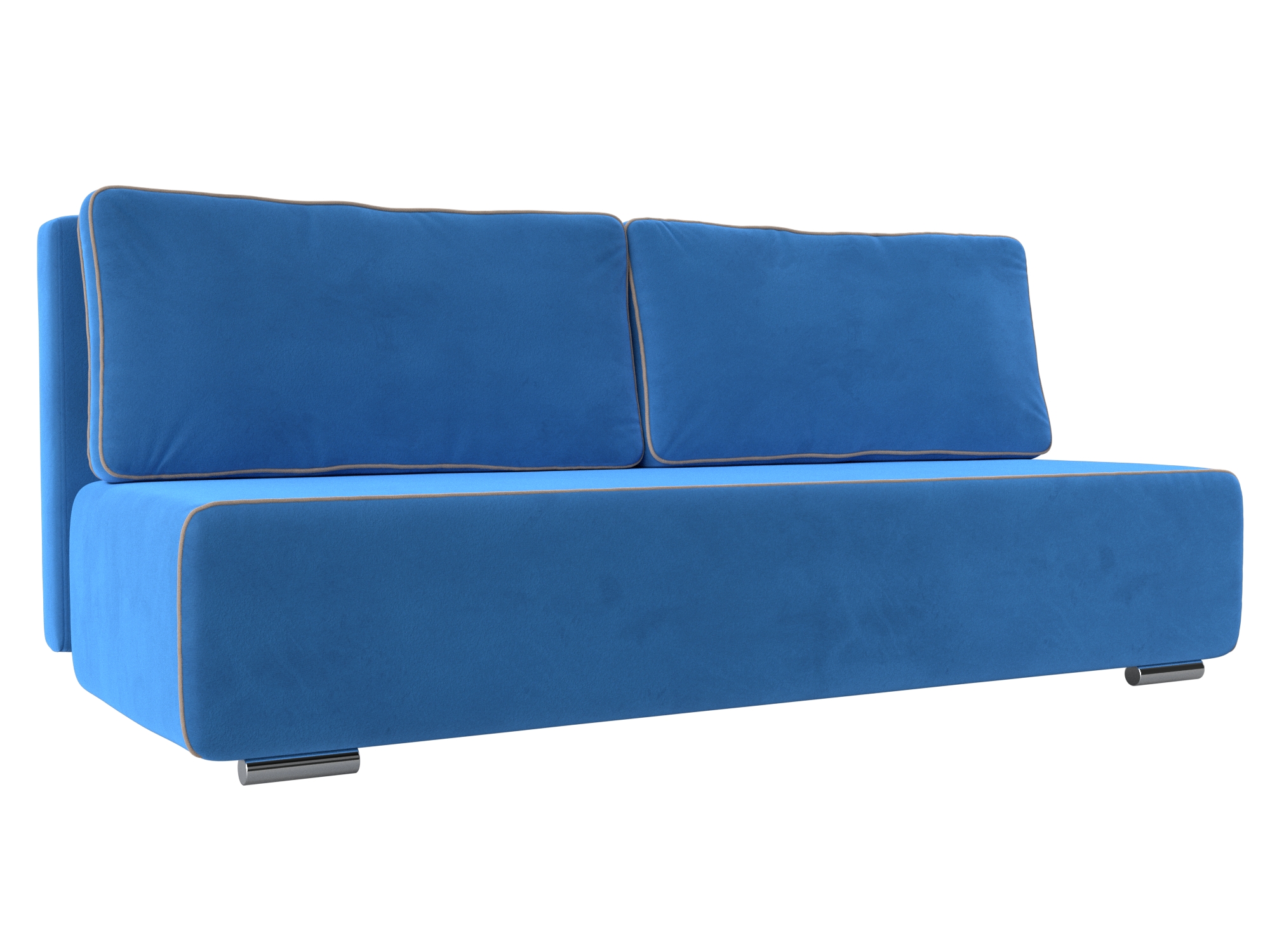 Прямой диван Уно (голубой\бежевый)
