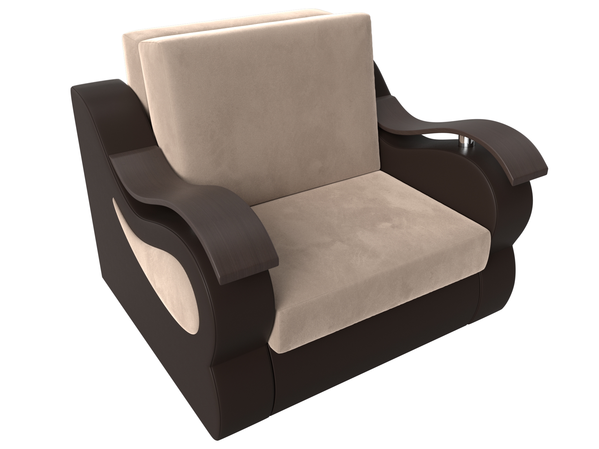 Кресло-кровать Меркурий 60 (Бежевый\Коричневый)