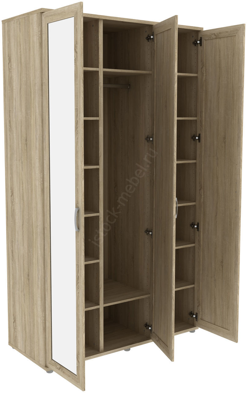 Шкаф для одежды с 3 зеркалами ГАРУН-К 513.04