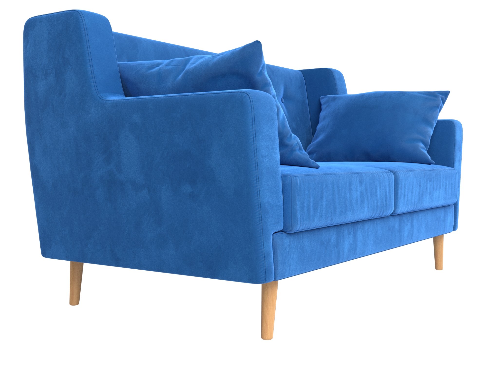 Прямой диван Брайтон 2 (Голубой)