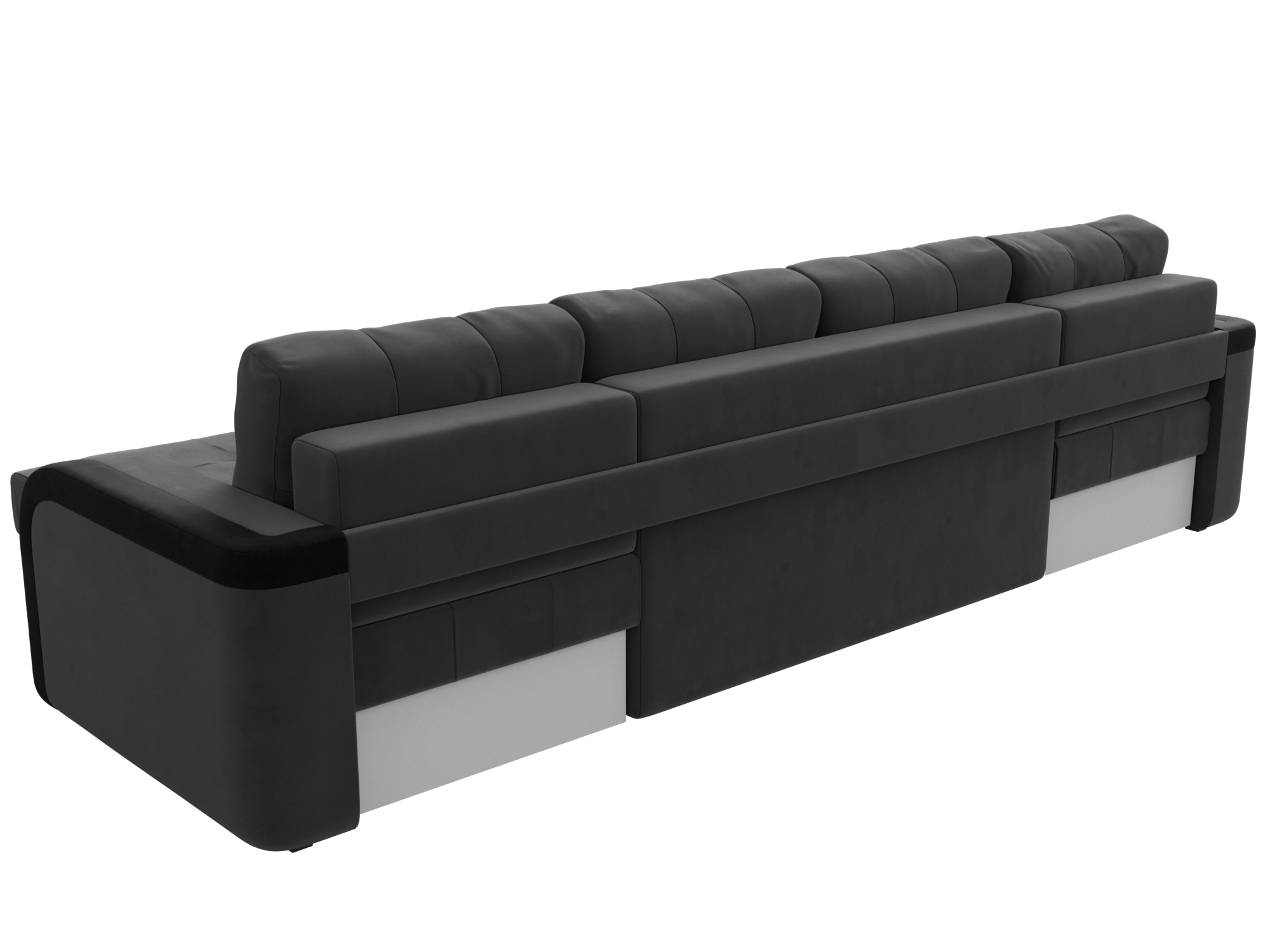 П-образный диван Марсель (Серый\Черный)