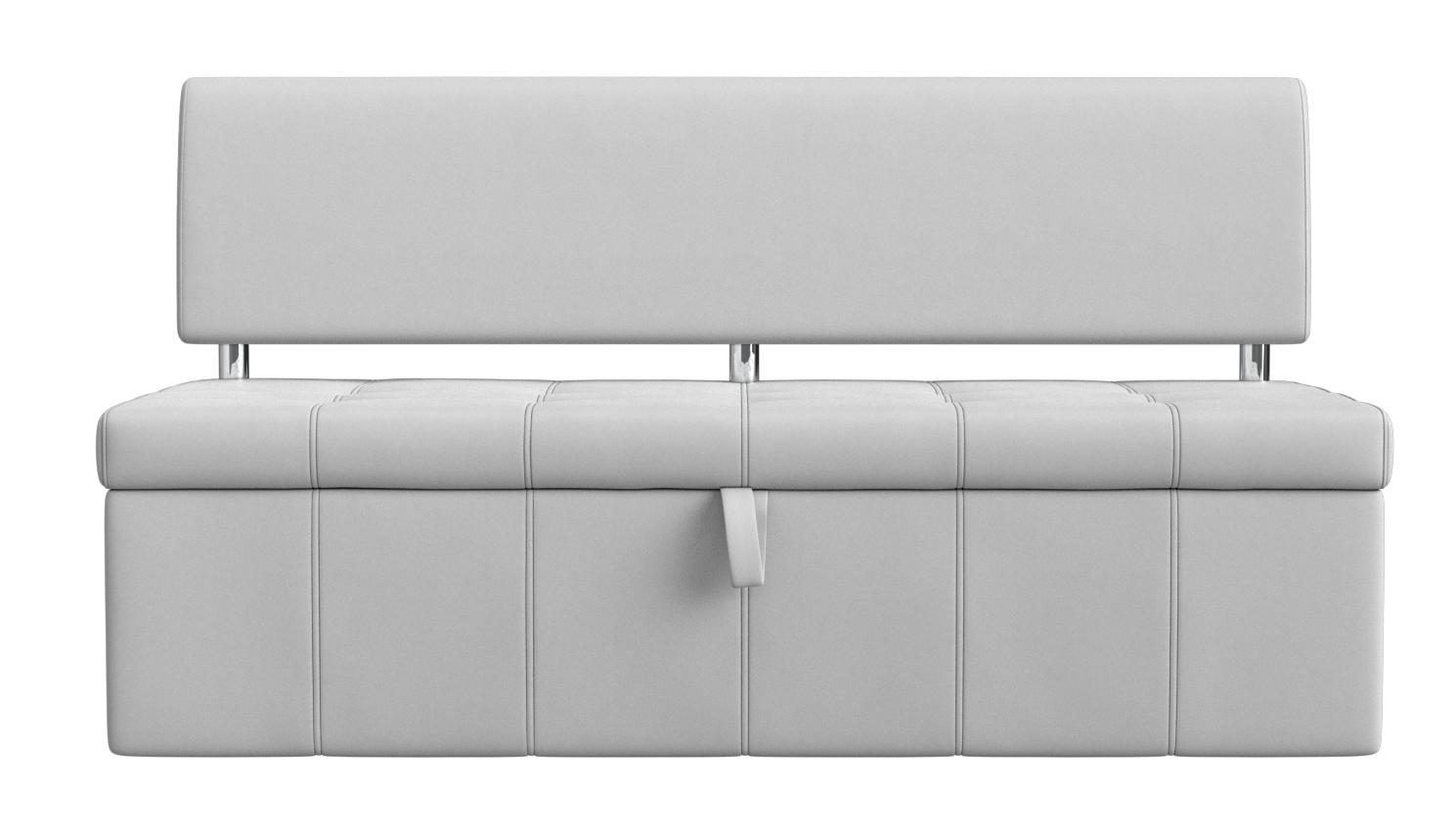 Кухонный прямой диван Стоун (Белый)