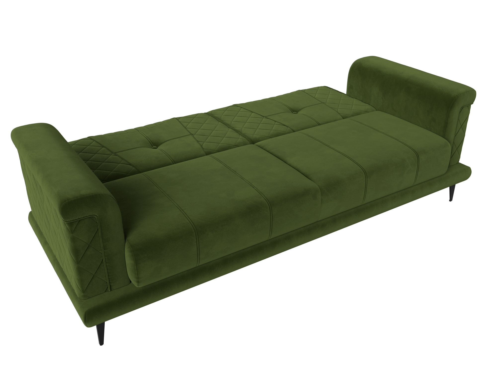 Прямой диван Неаполь (Зеленый)