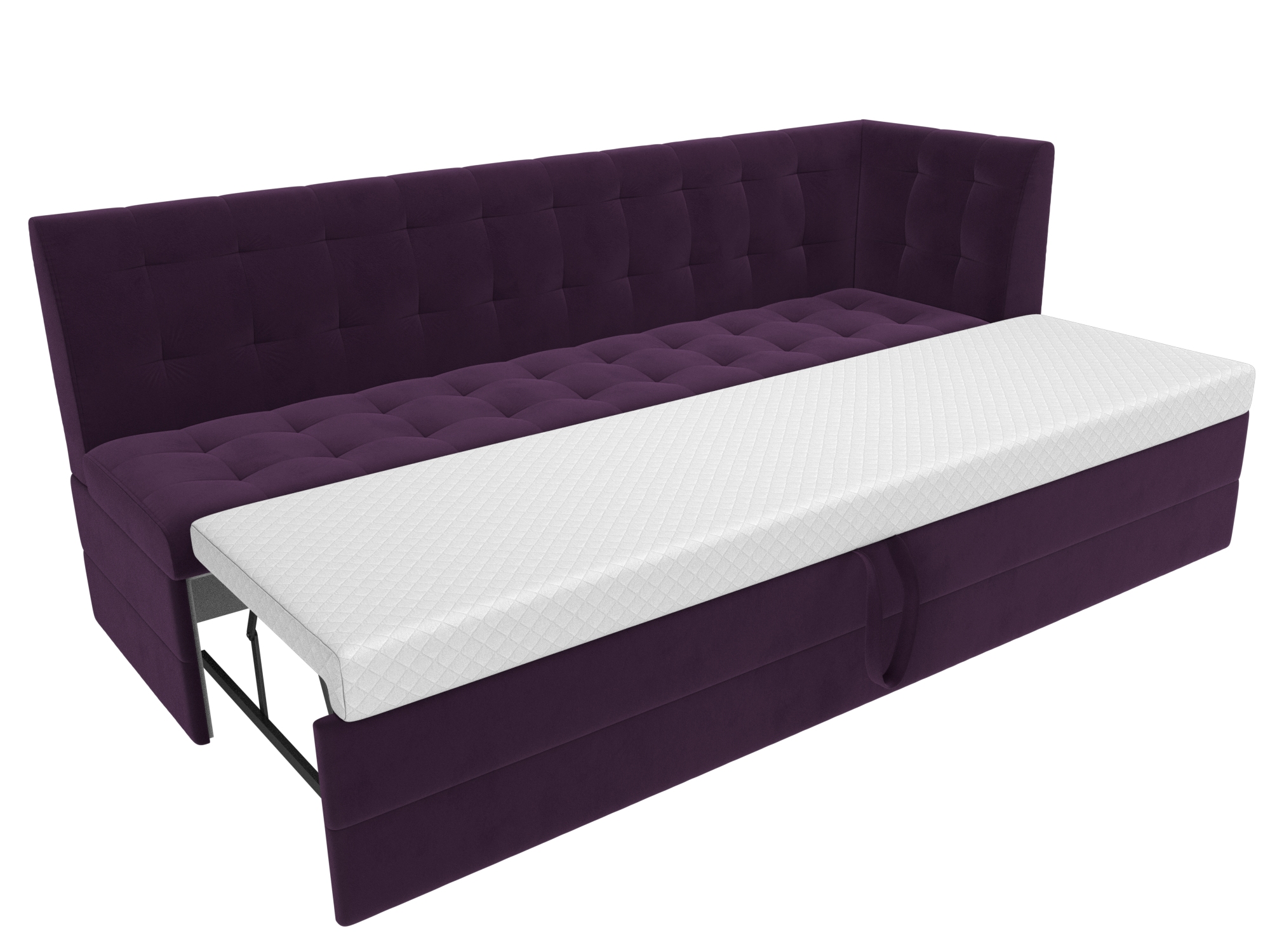 Кухонный диван Бриз с углом справа (Фиолетовый)