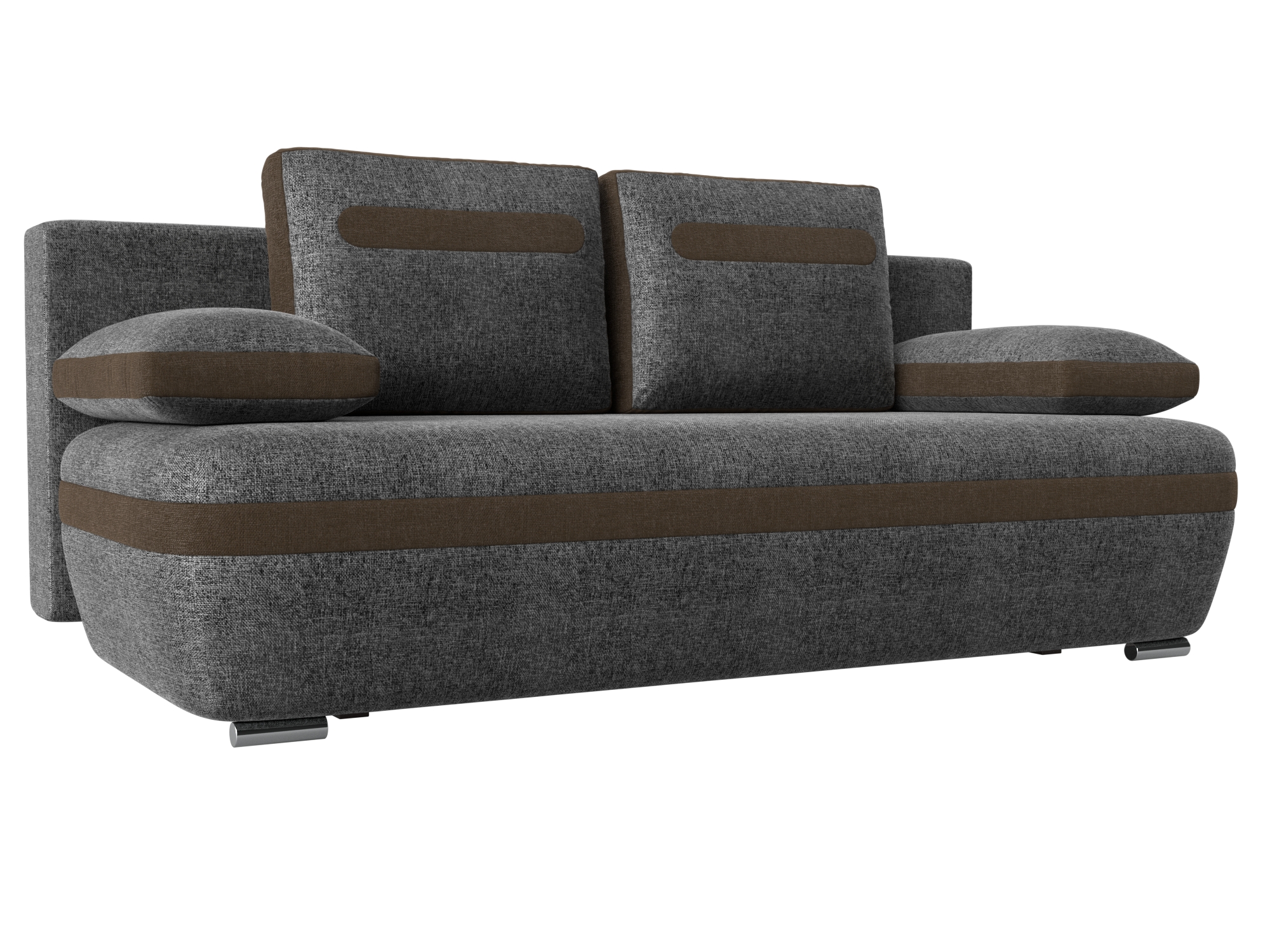 Прямой диван Каир (Серый\Коричневый)