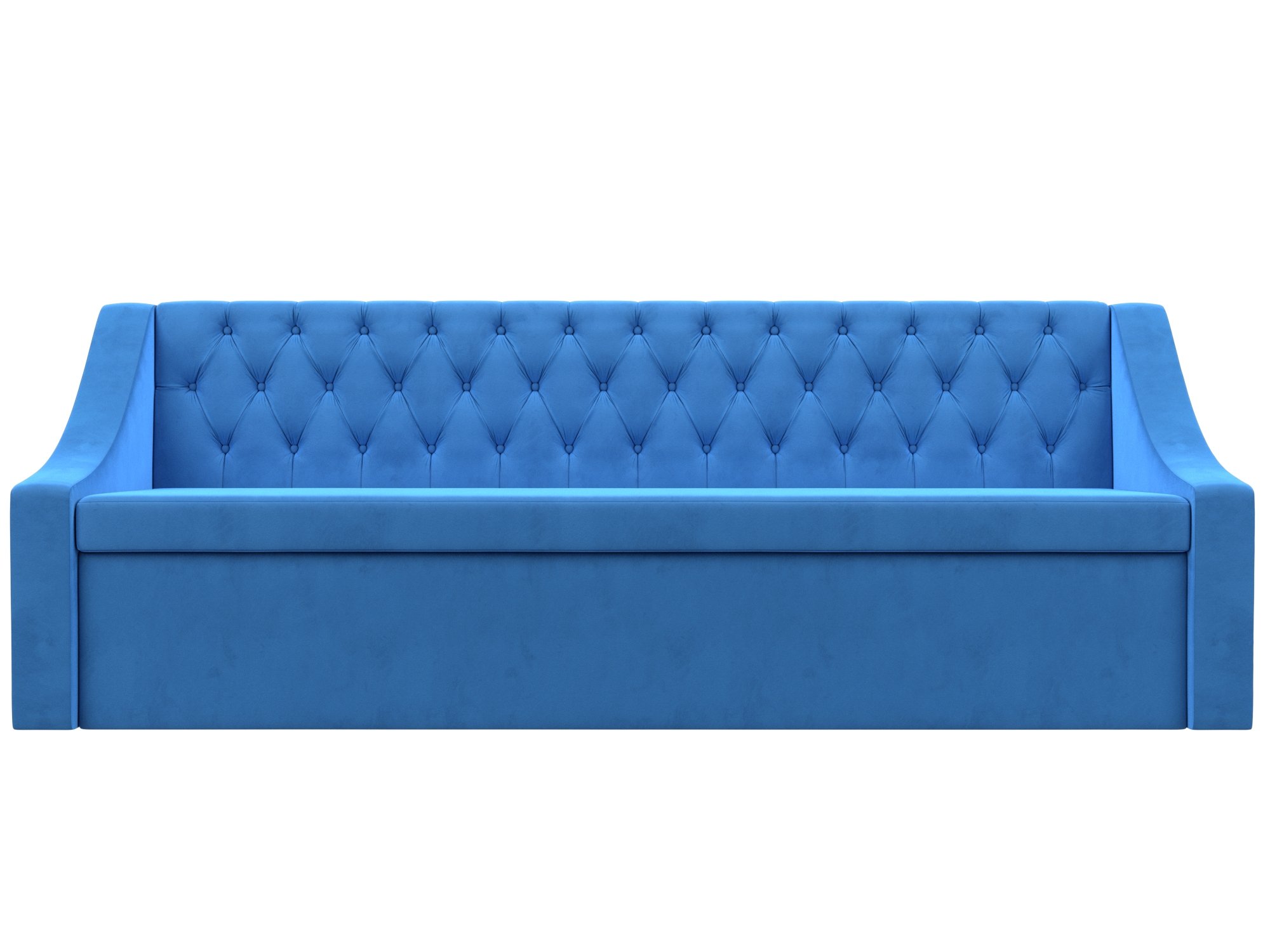 Кухонный прямой диван Мерлин (Голубой)