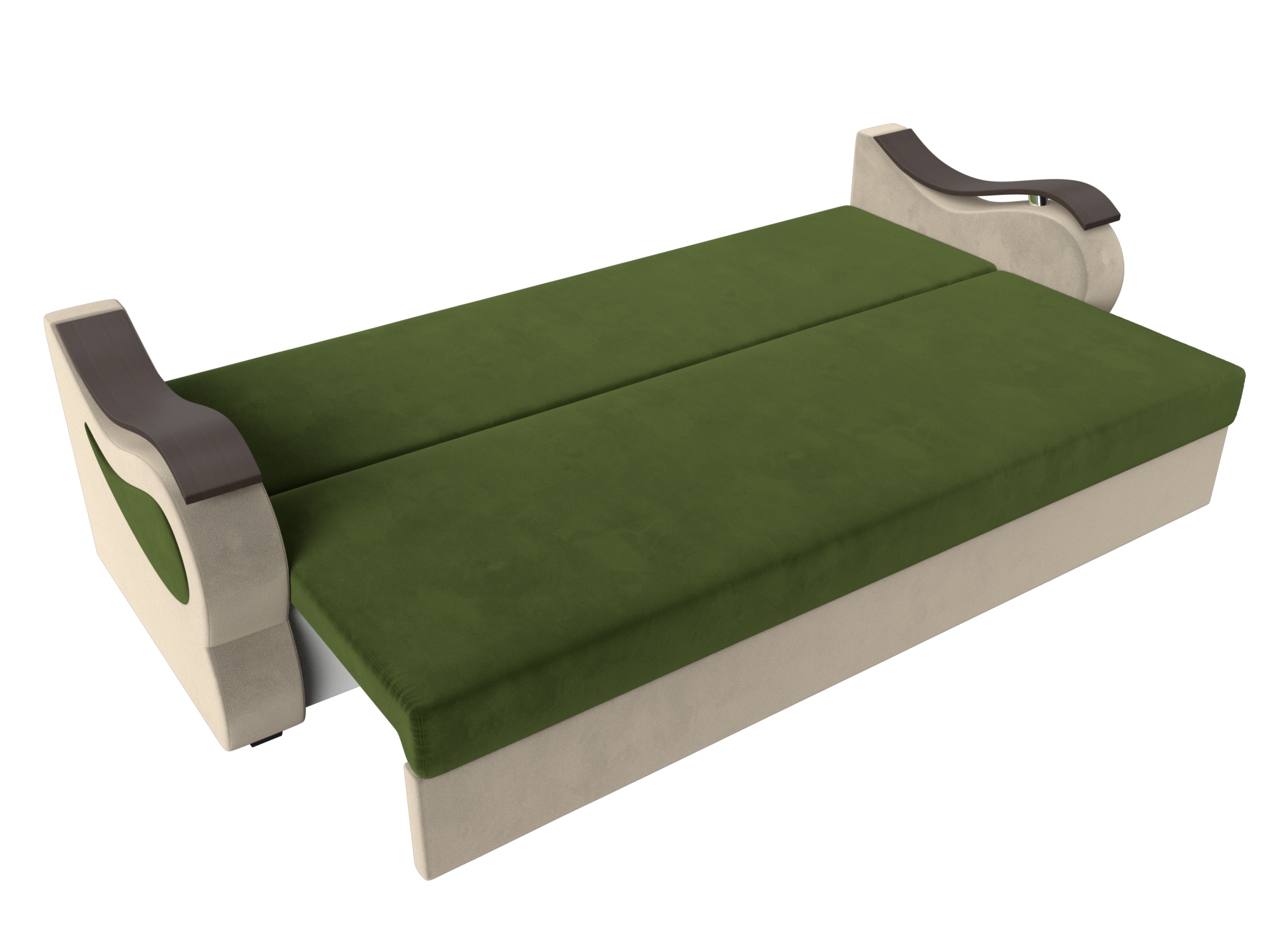 Прямой диван Меркурий Лайт (Зеленый\Бежевый)