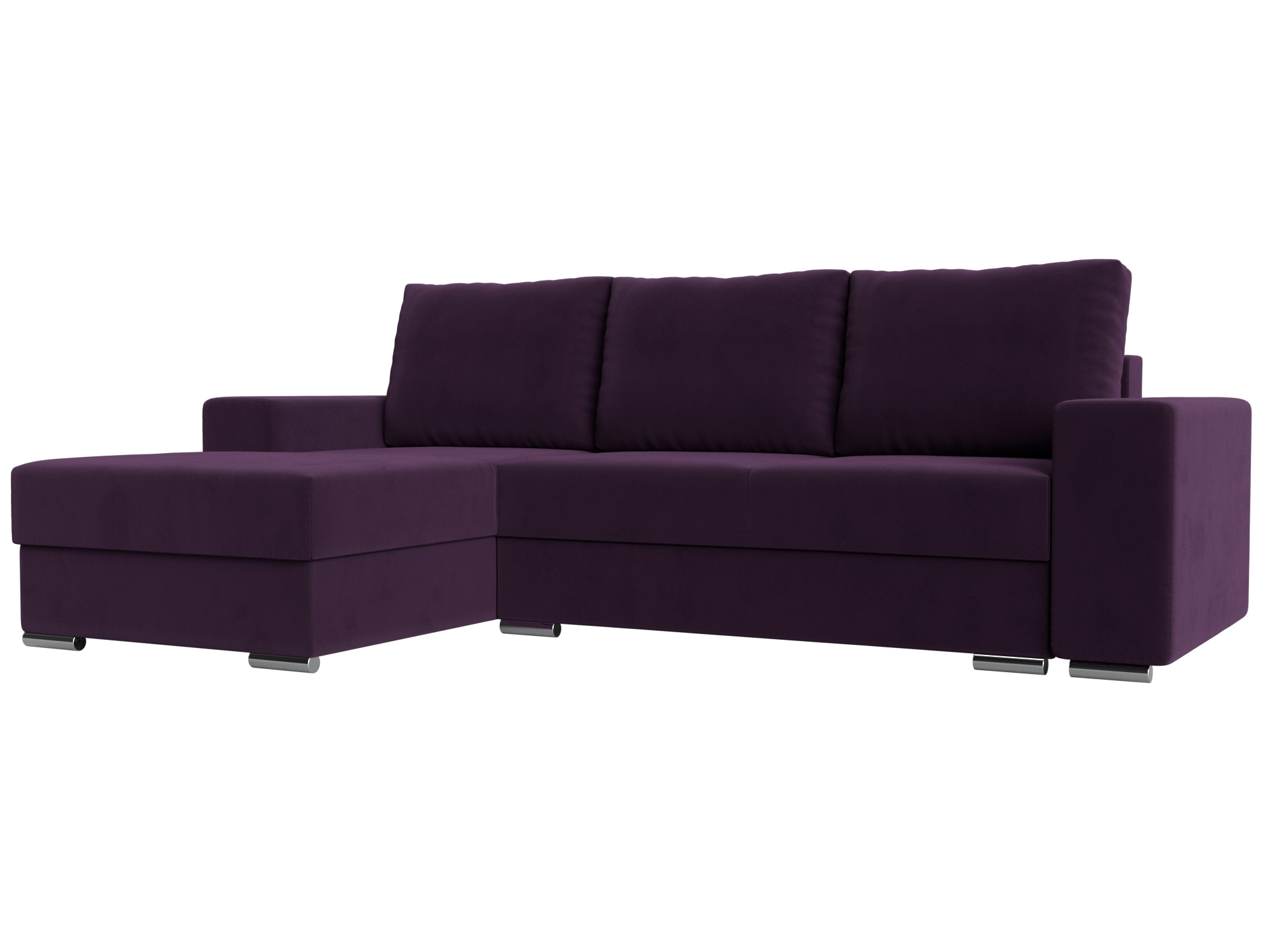 Угловой диван Дрезден левый угол (Фиолетовый)
