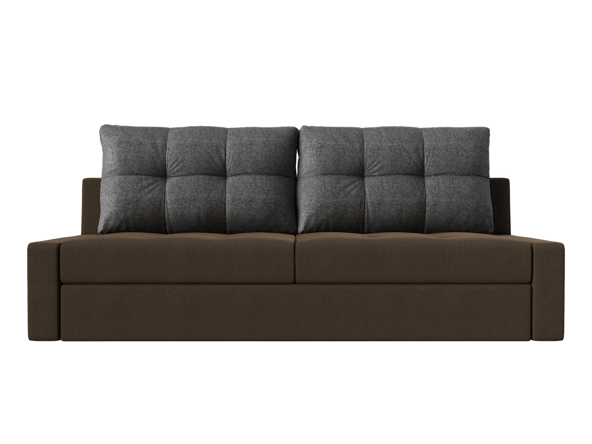 Прямой диван Мартин (Коричневый\Серый)