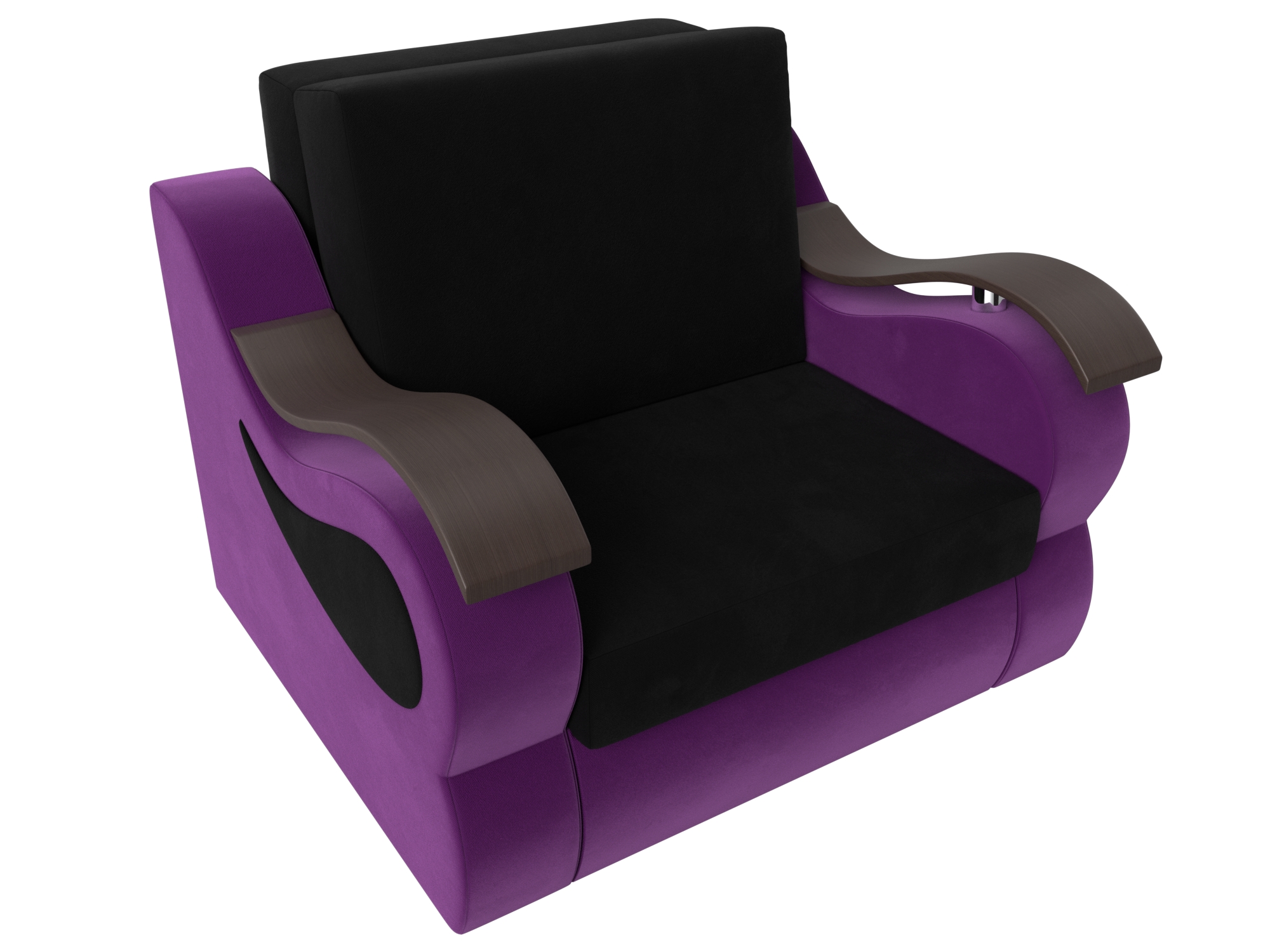 Кресло-кровать Меркурий 80 (Черный\Фиолетовый)