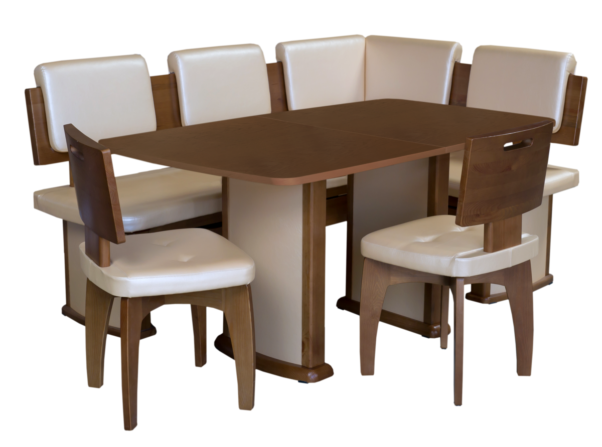 Кухонный уголок с раздвижным столом Трапеза 3M
