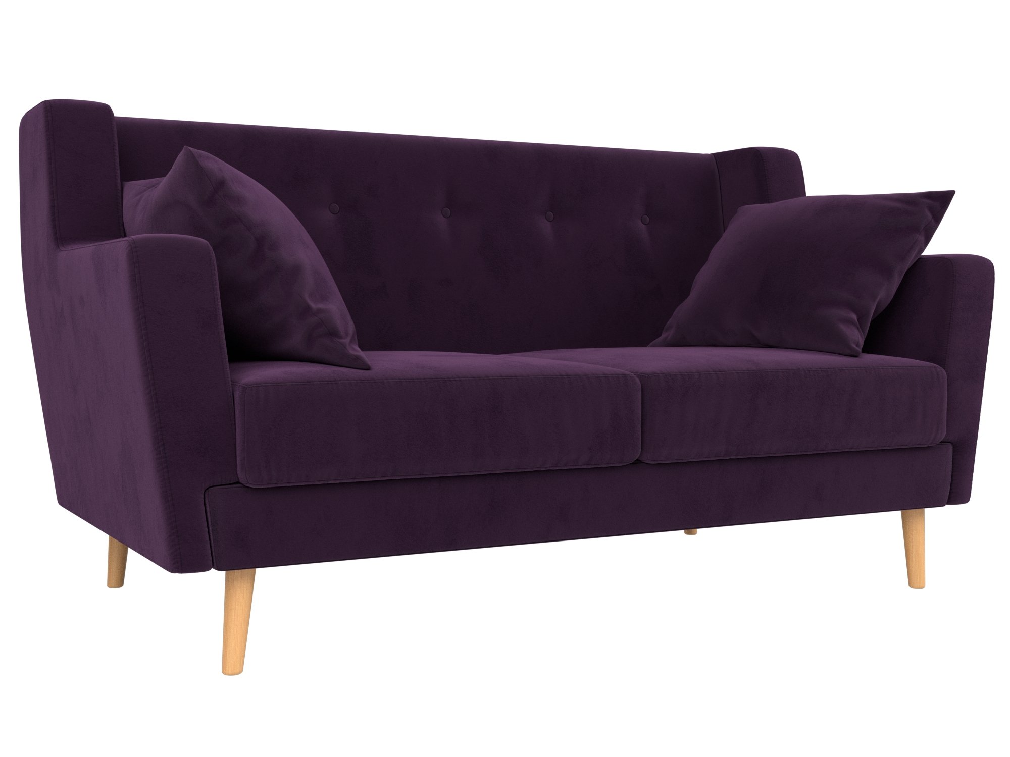 Прямой диван Брайтон 2 (Фиолетовый)
