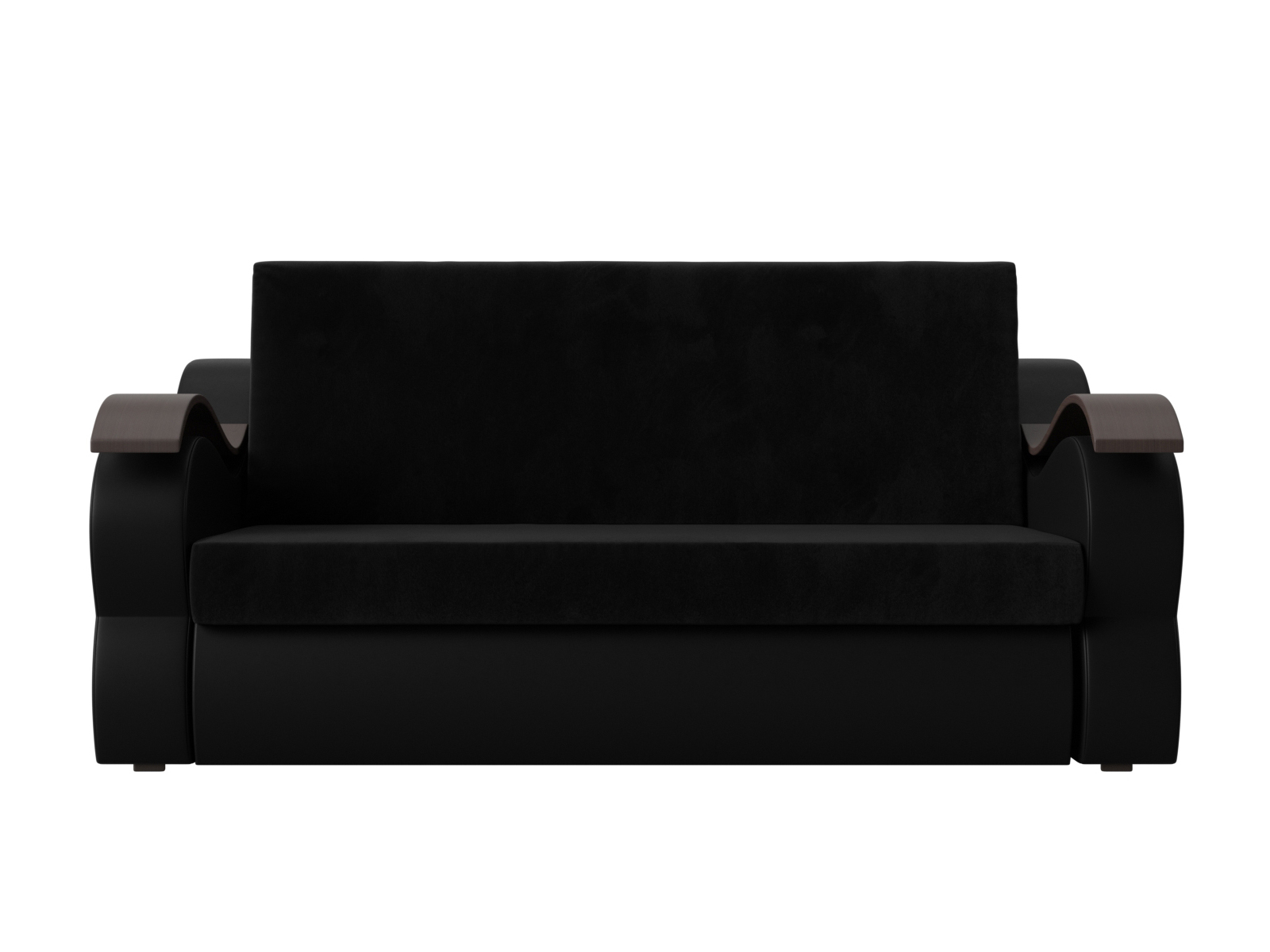 Прямой диван Меркурий 160 (Черный\Черный)