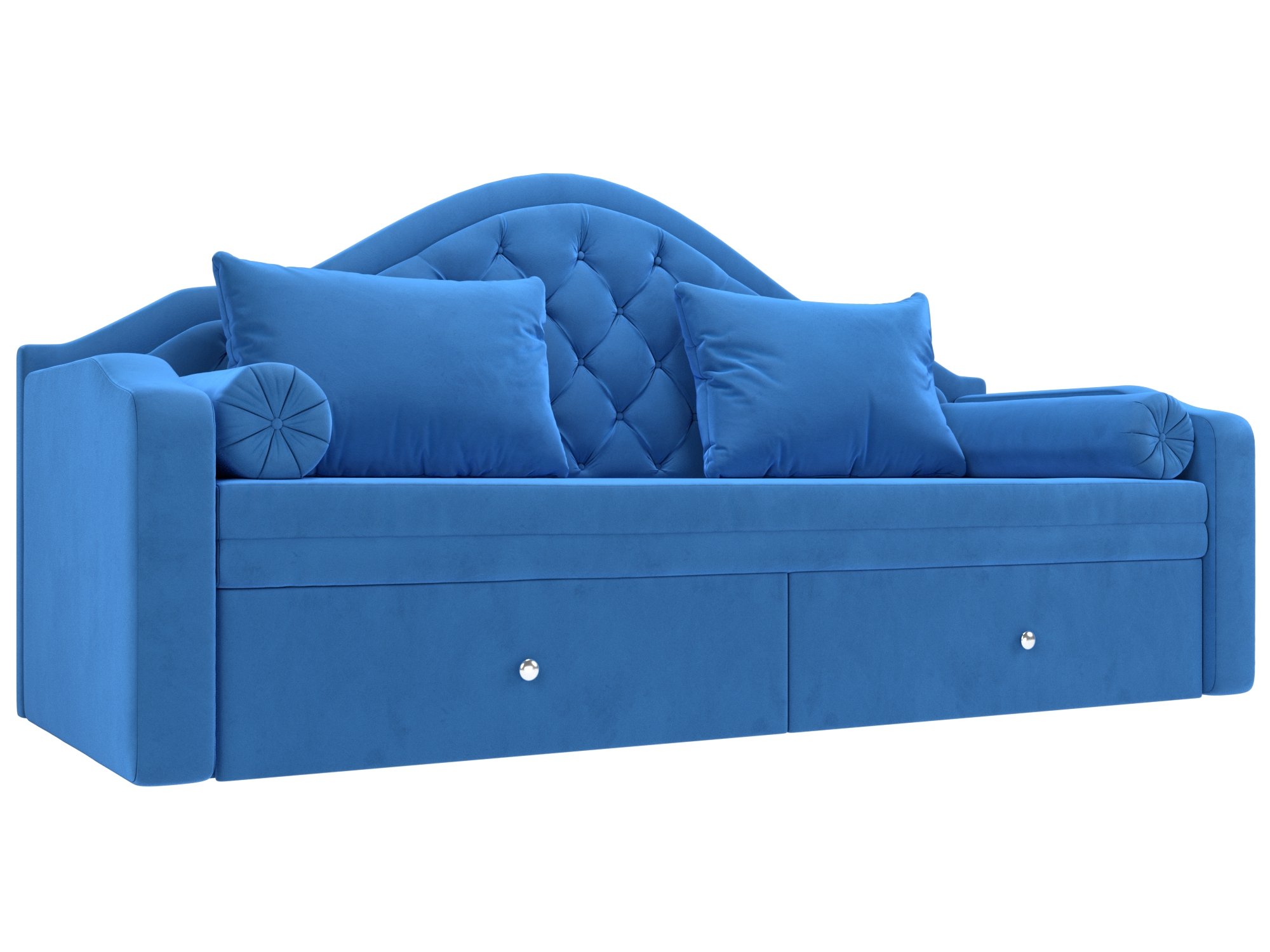 Прямой диван софа Сойер (Голубой)