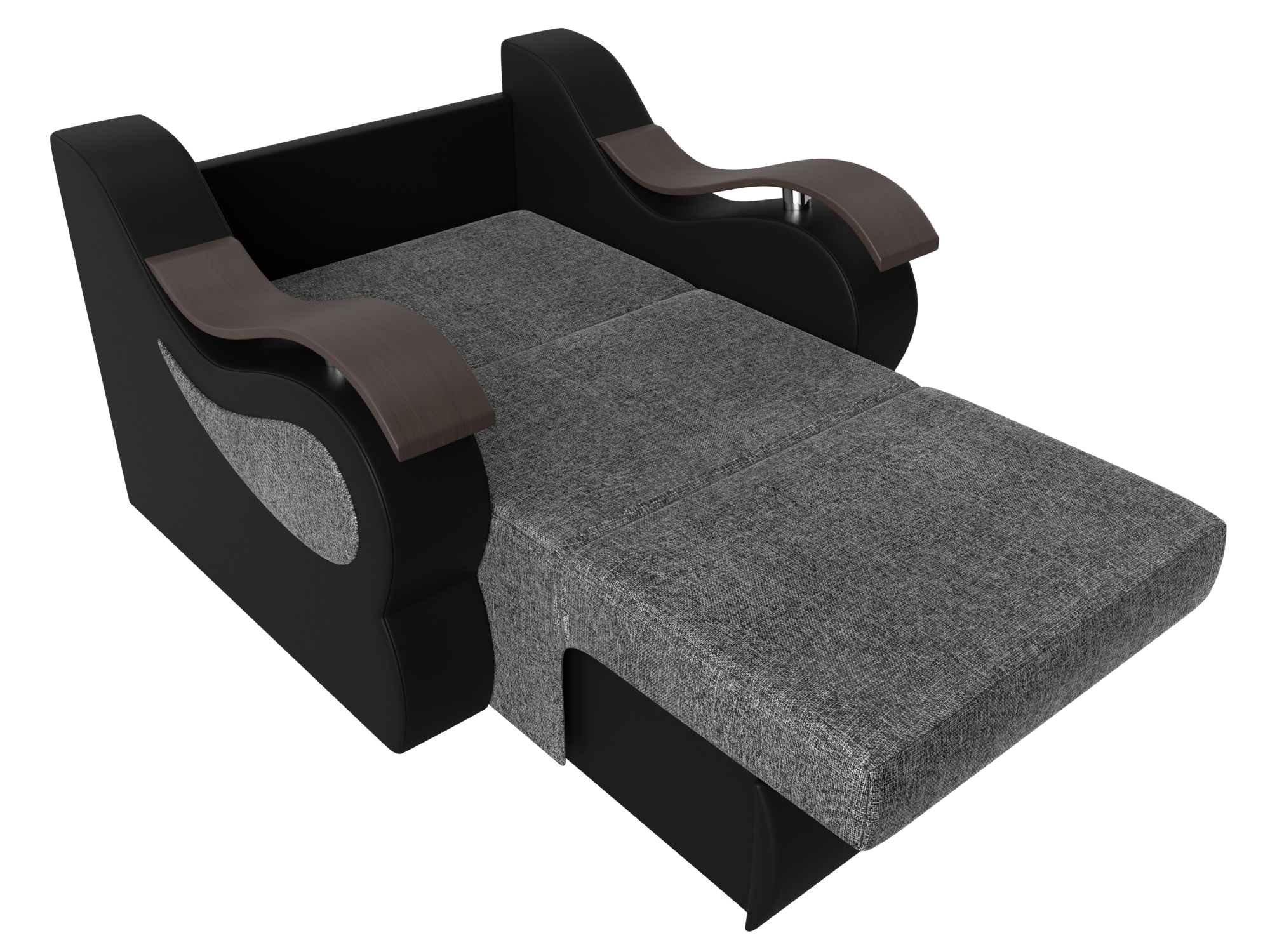 Кресло-кровать Меркурий 80 (Серый\Черный)