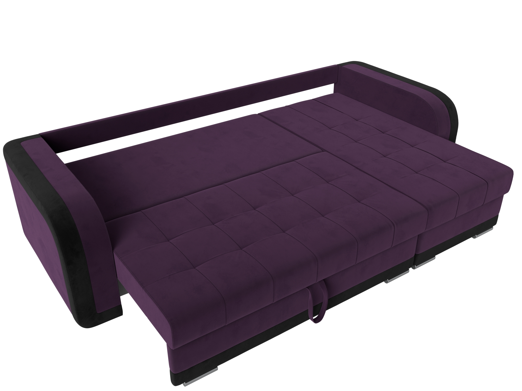 Угловой диван Марсель правый угол (Фиолетовый\Черный)