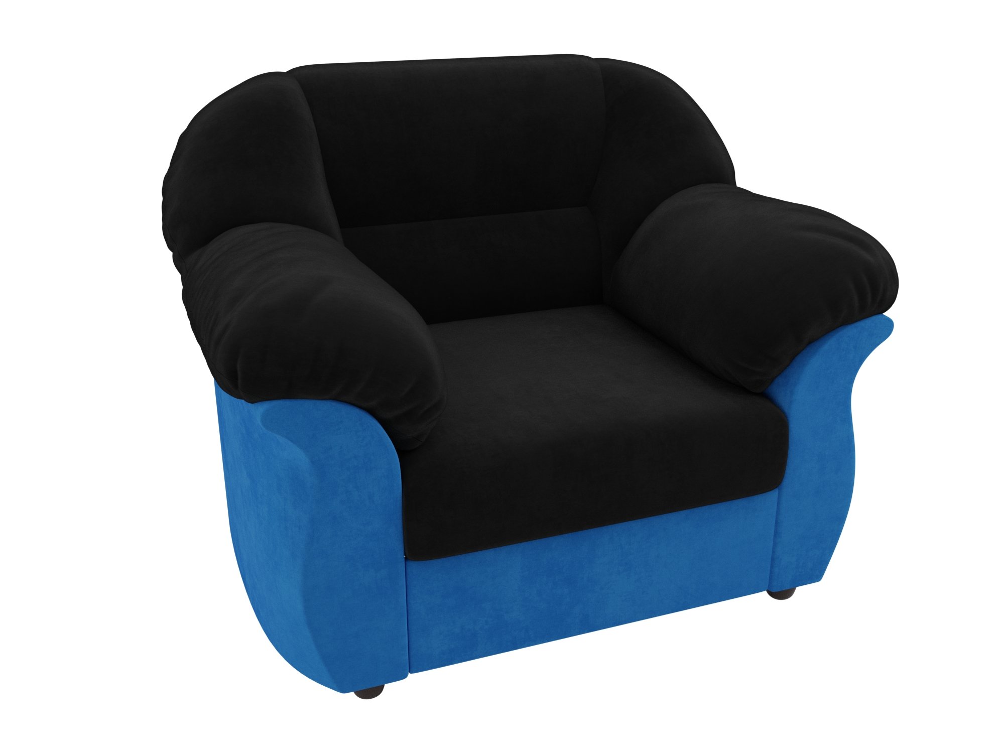 Кресло Карнелла (Черный\Голубой)