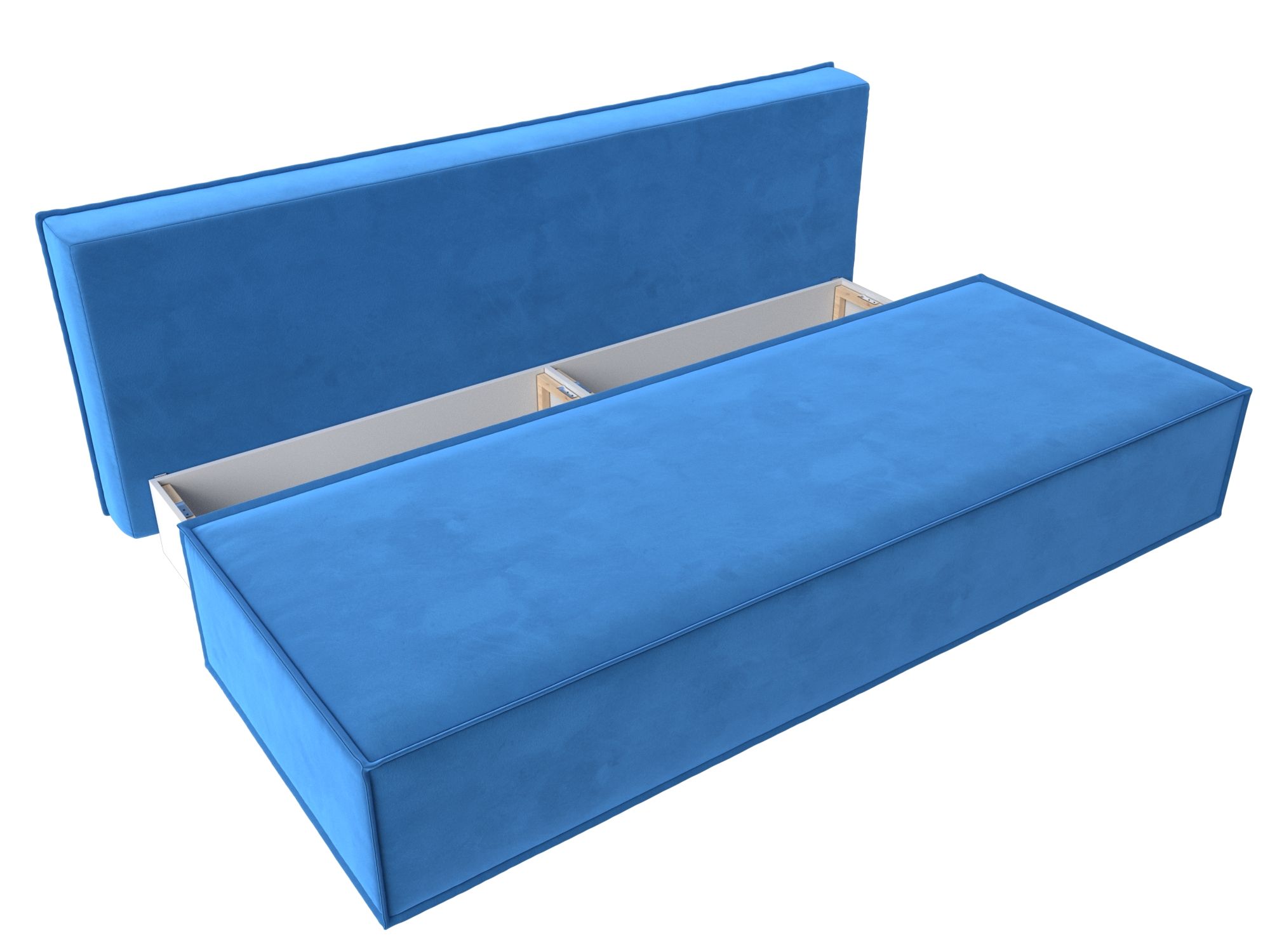Прямой диван Фабио (Голубой)