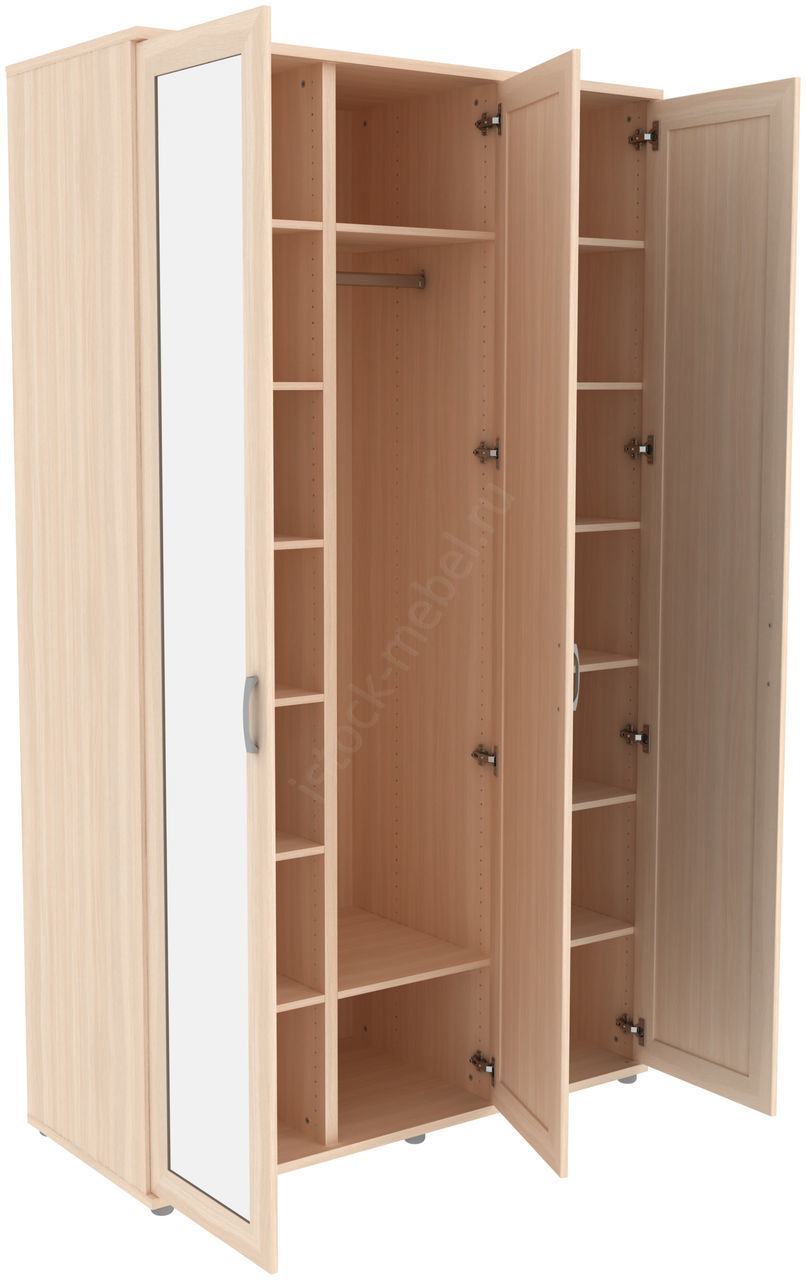 Шкаф для одежды с 3 зеркалами ГАРУН-К 513.04