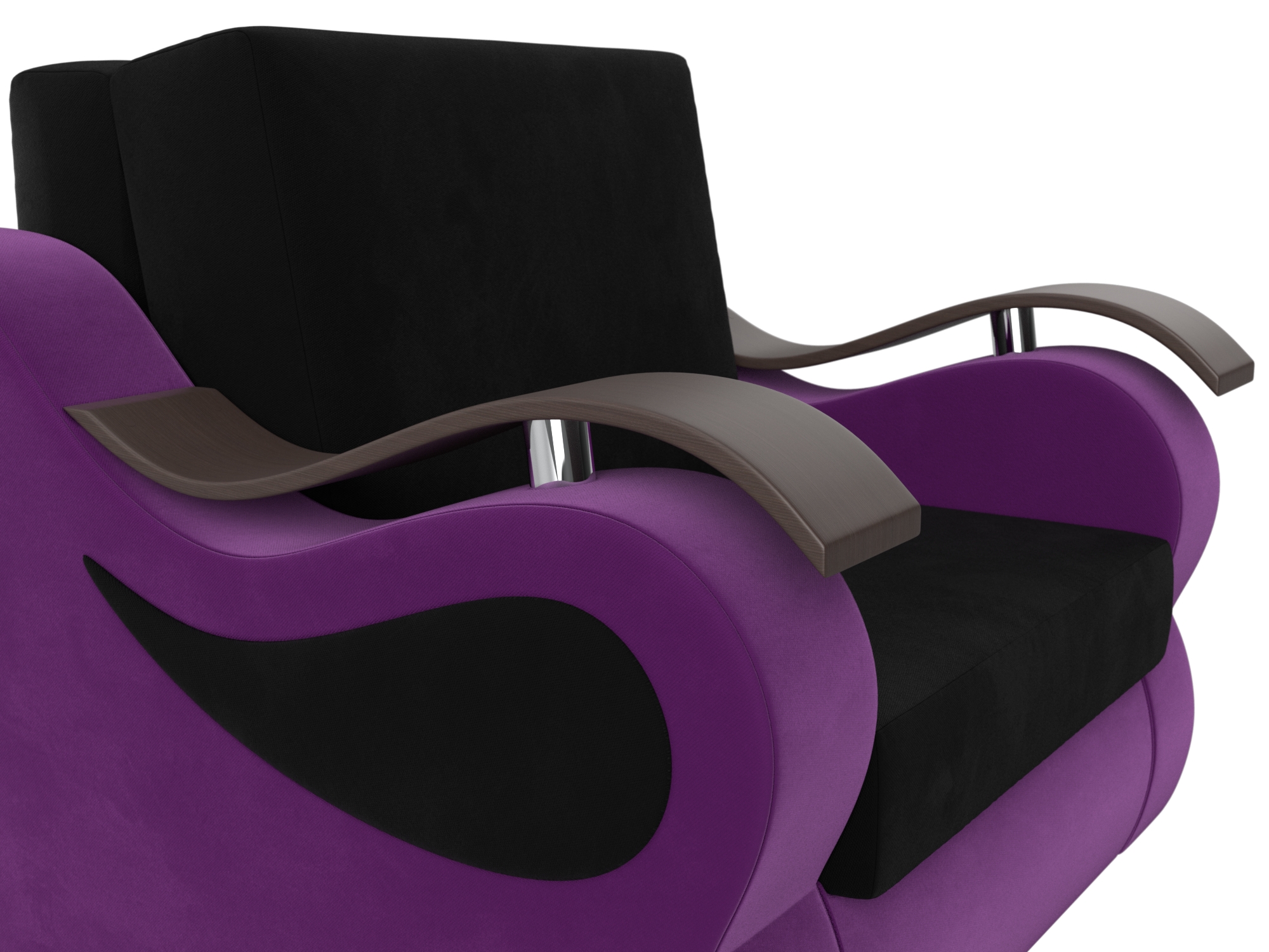 Кресло-кровать Меркурий 80 (Черный\Фиолетовый)