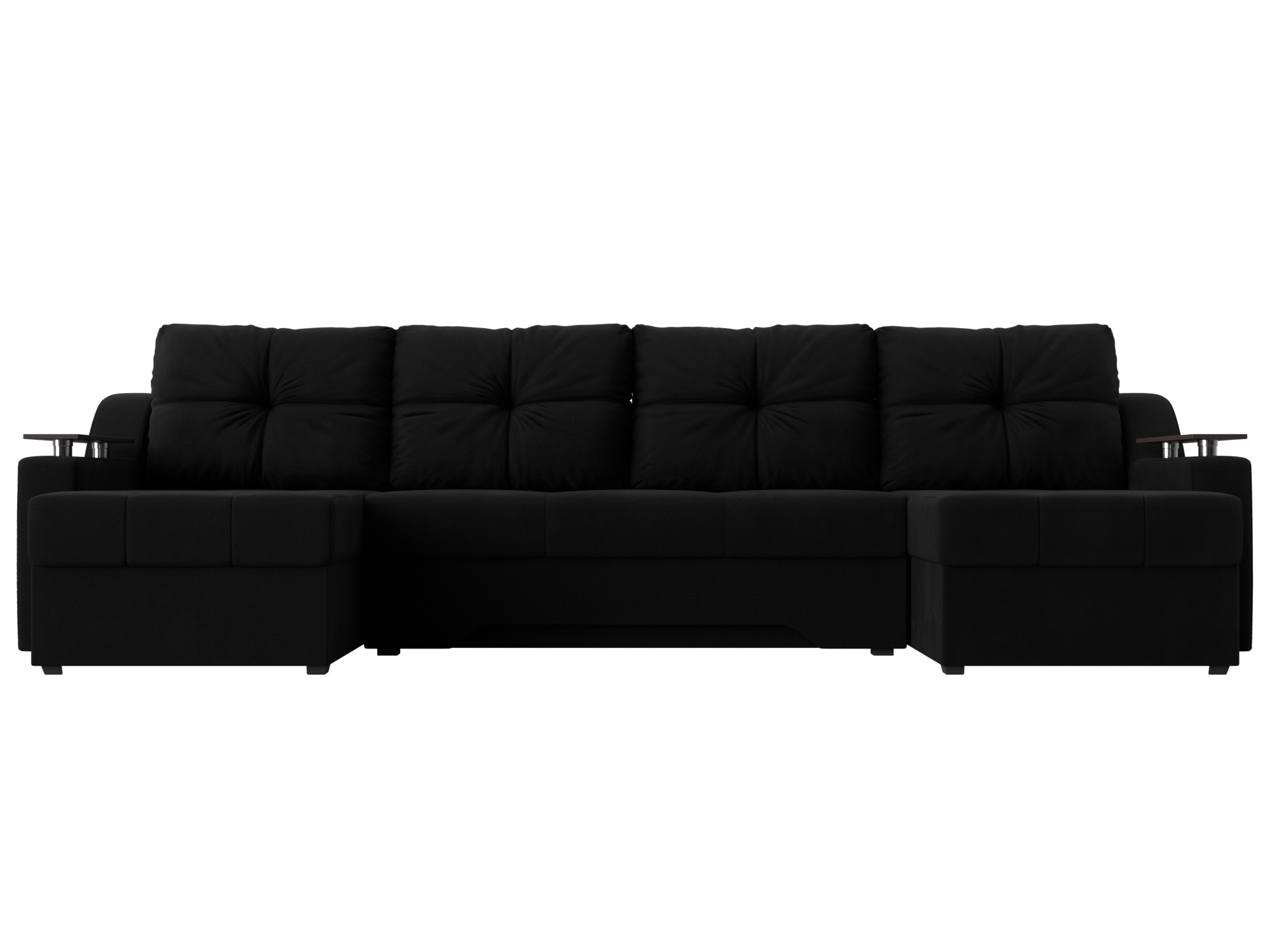 П-образный диван Сенатор (Черный)