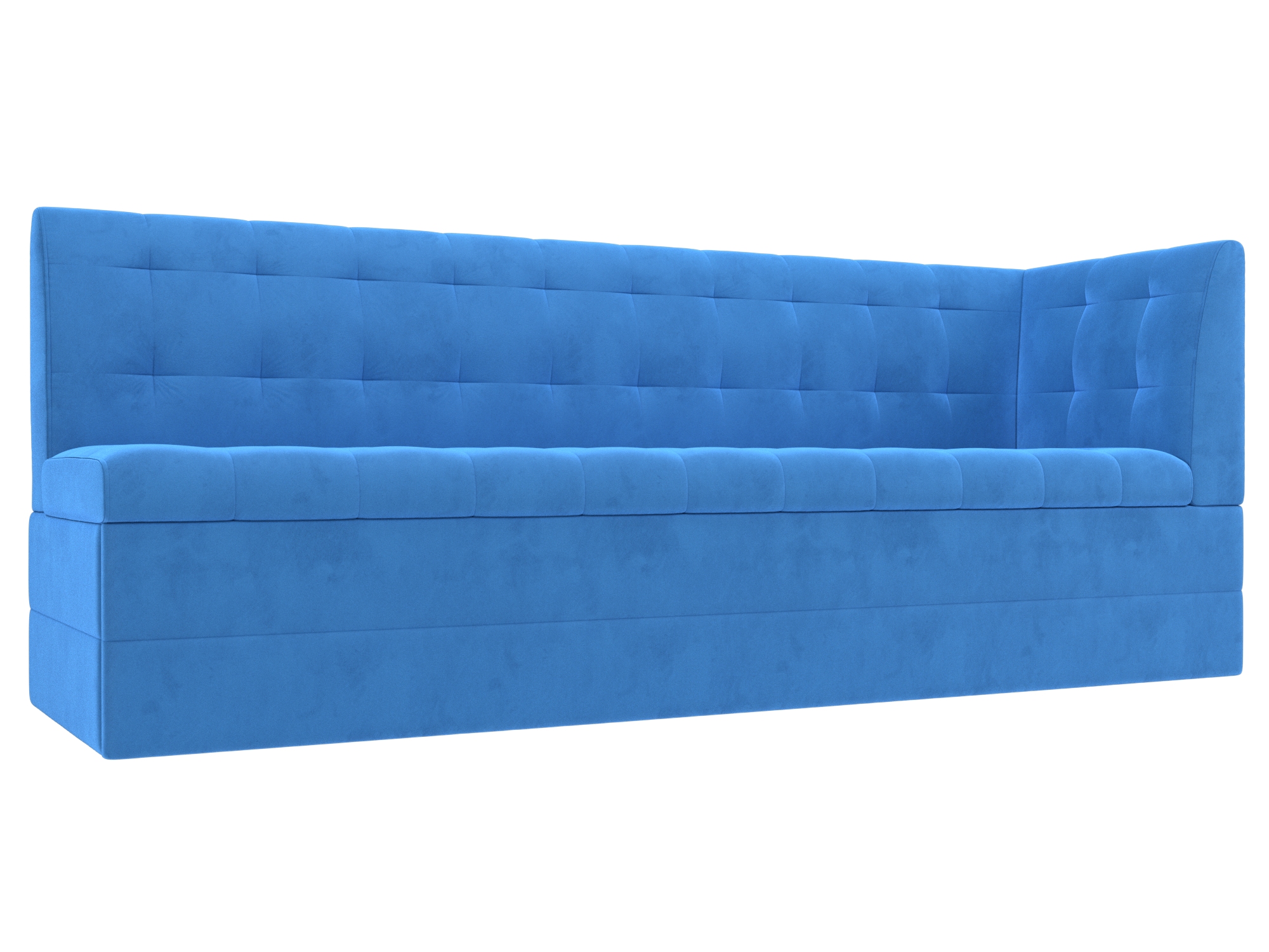 Кухонный диван Бриз с углом справа (Голубой)