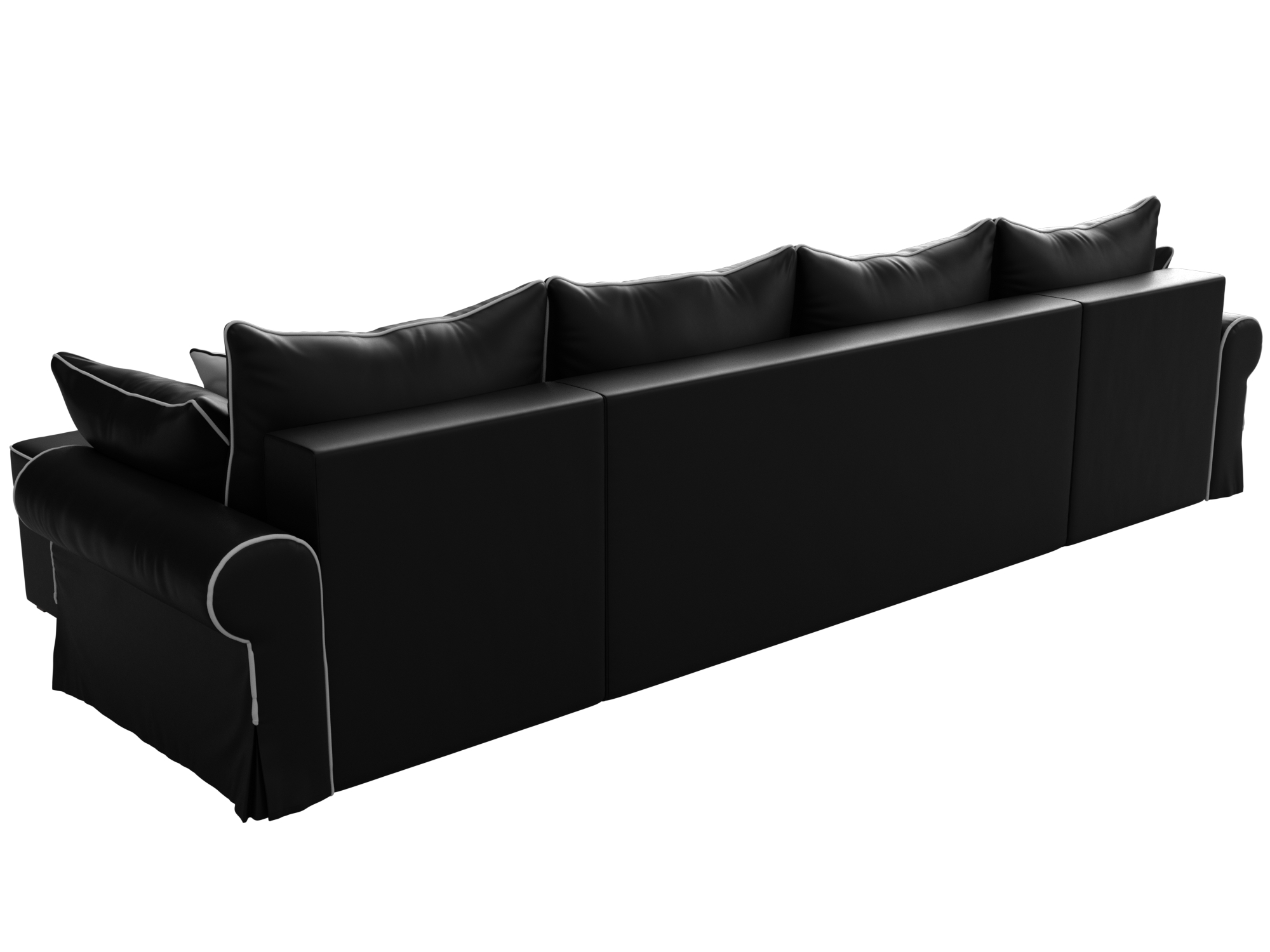 П-образный диван Элис (Черный)