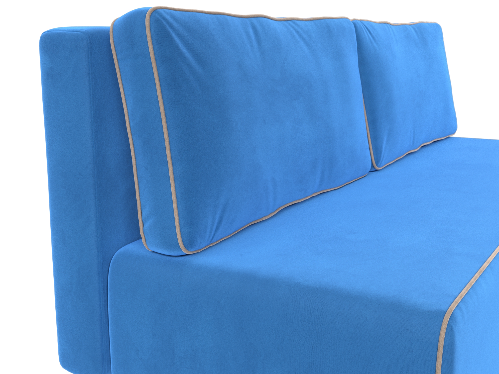 Прямой диван Уно (голубой\бежевый)