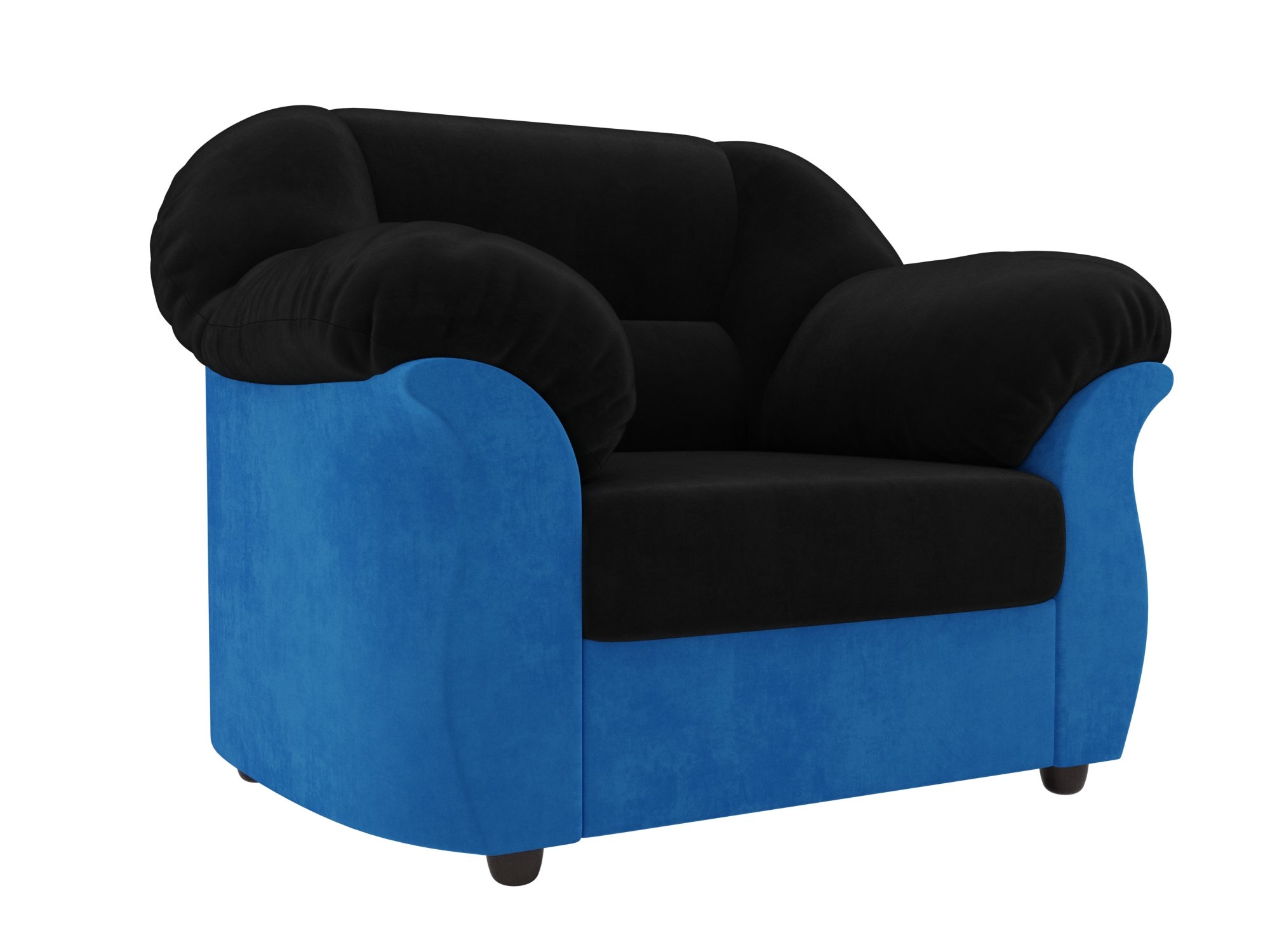 Кресло Карнелла (Черный\Голубой)