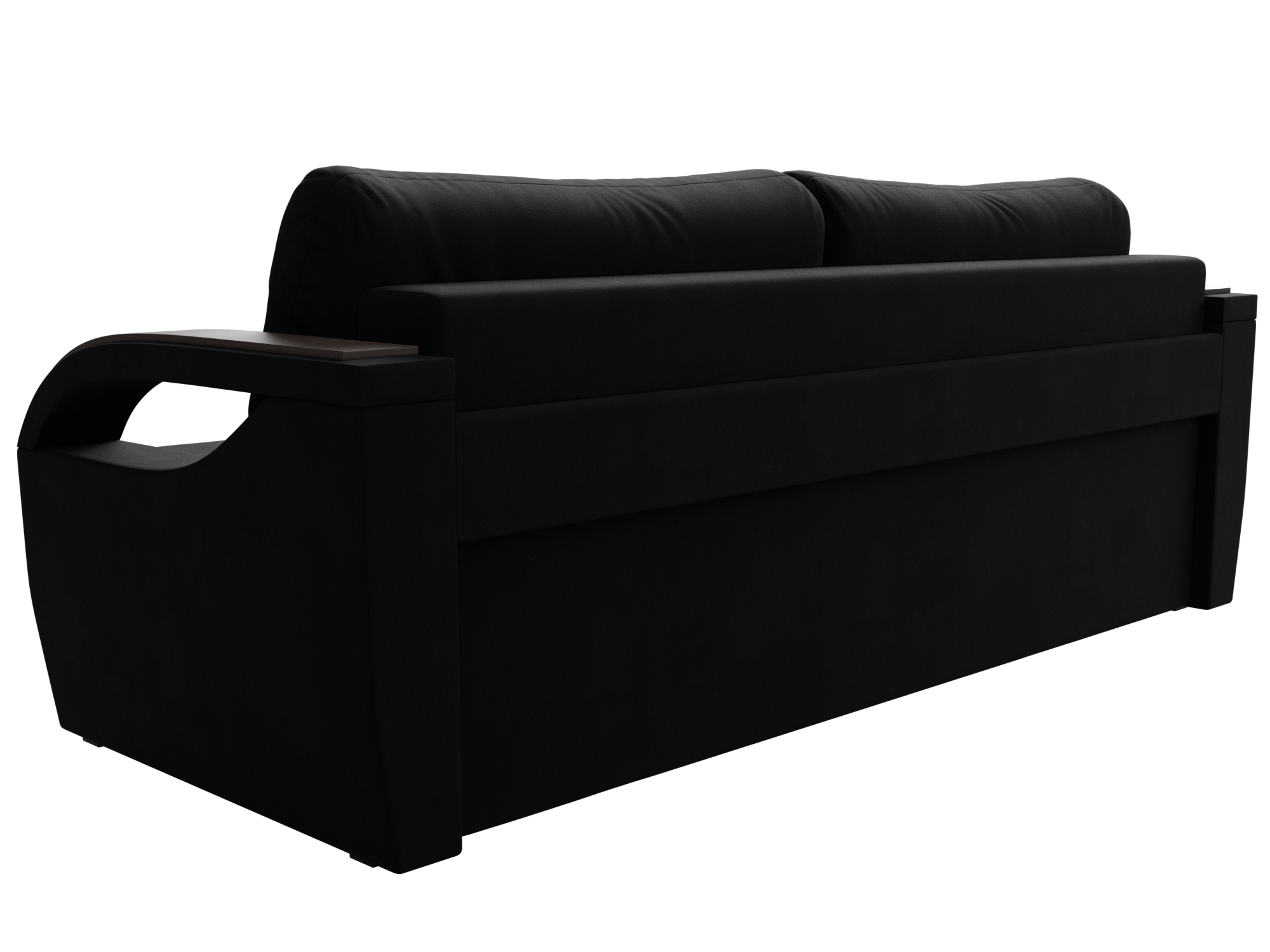 Прямой диван Форсайт (Черный)