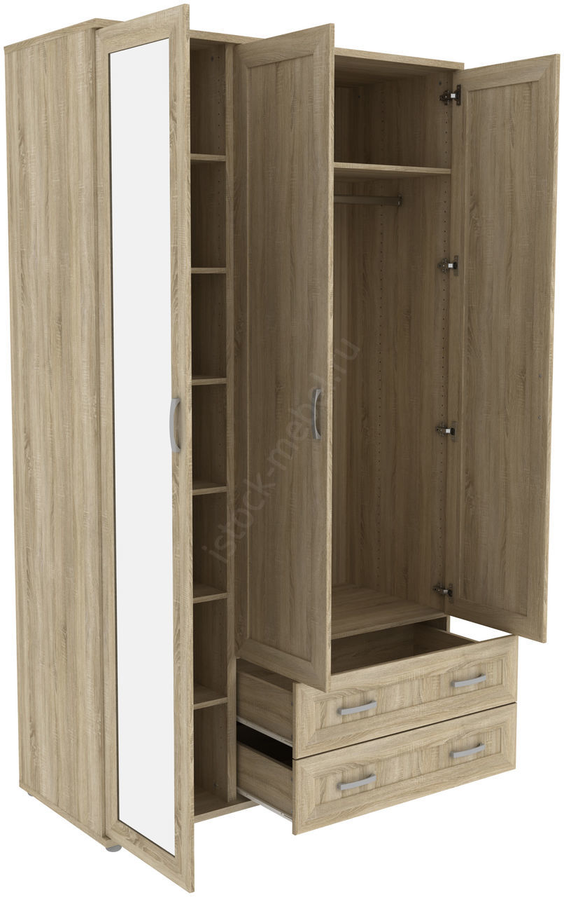 Шкаф для одежды с 1 зеркалом ГАРУН-К 513.08