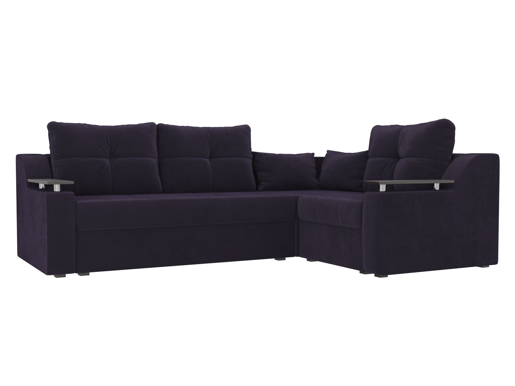 Угловой диван Кронос правый угол (Фиолетовый)