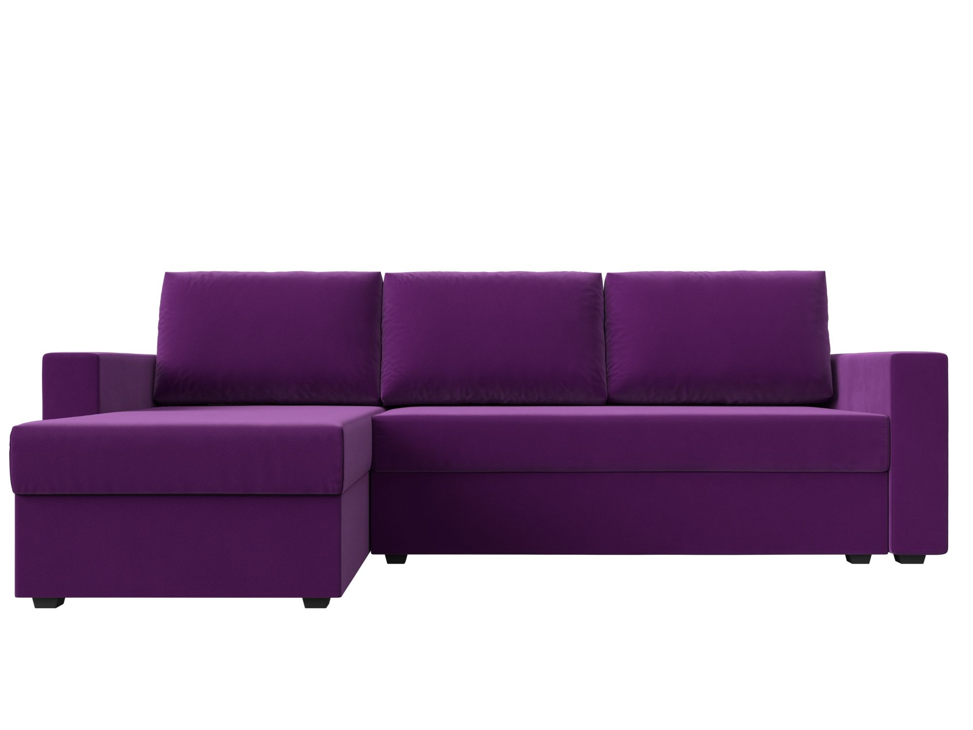 Угловой диван Траумберг Лайт левый угол (Фиолетовый)