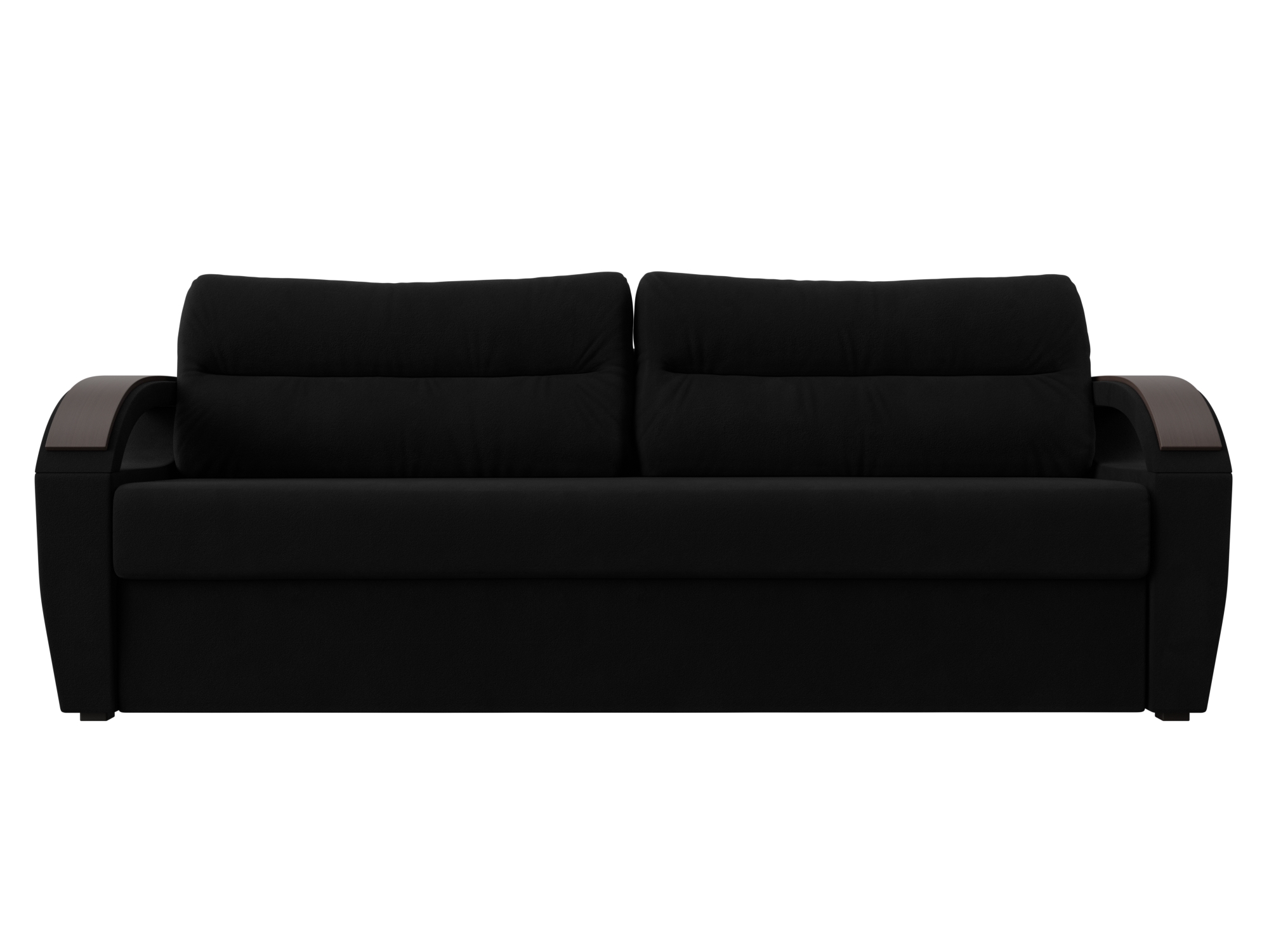 Прямой диван Форсайт (Черный)