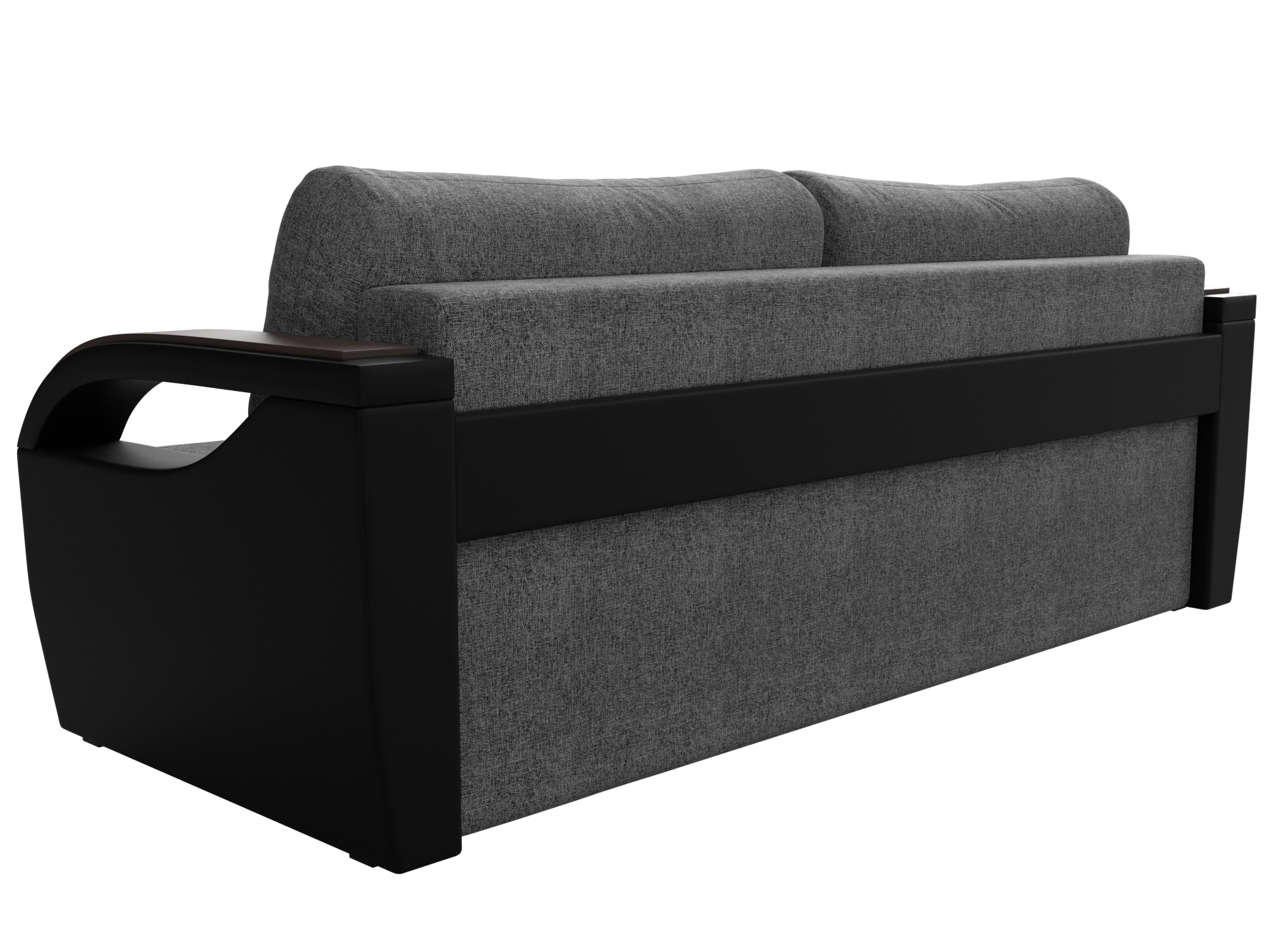 Прямой диван Форсайт (Серый\Черный)