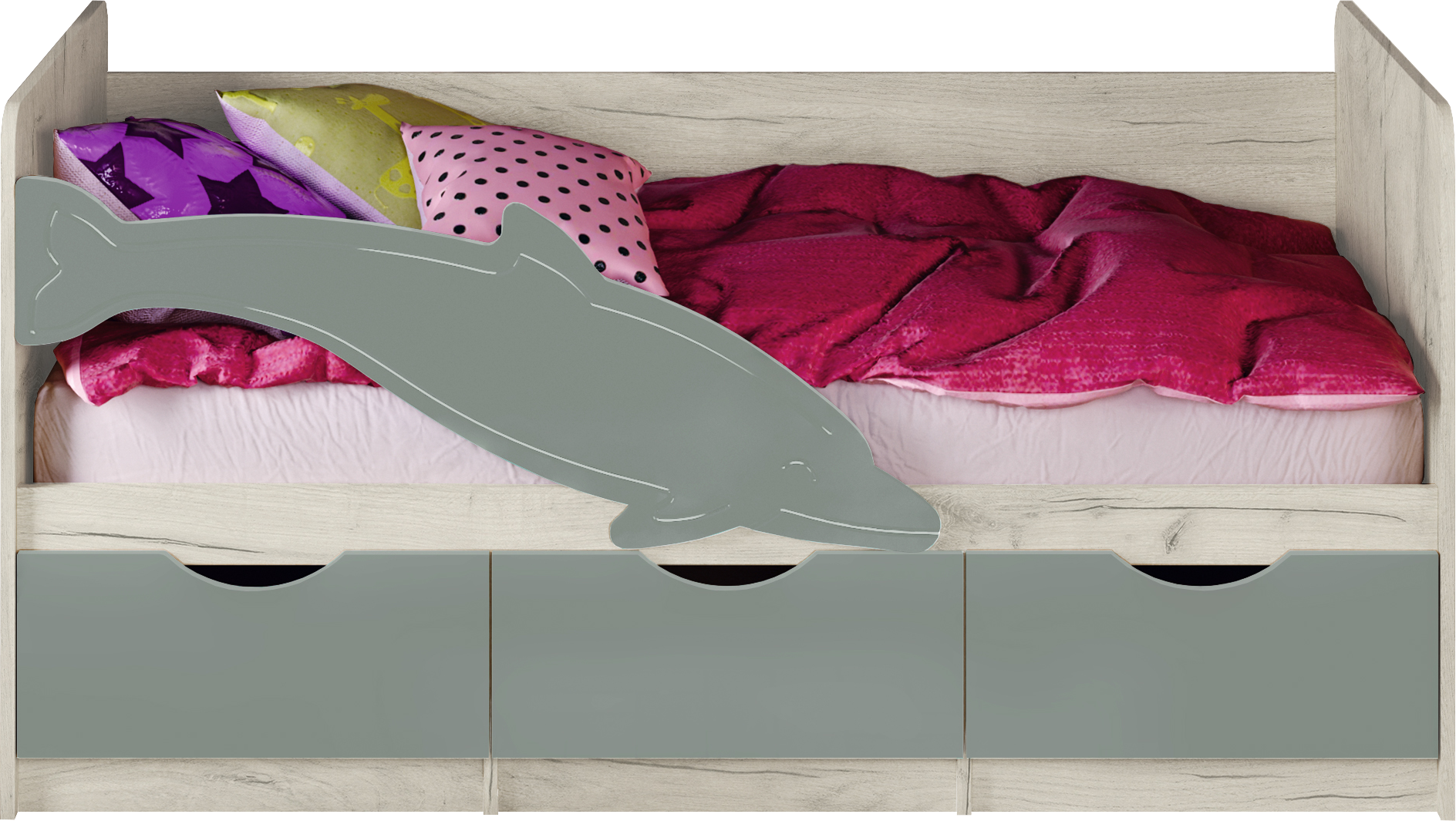 Кровать Дельфин №1 (1,6) шарли бриз