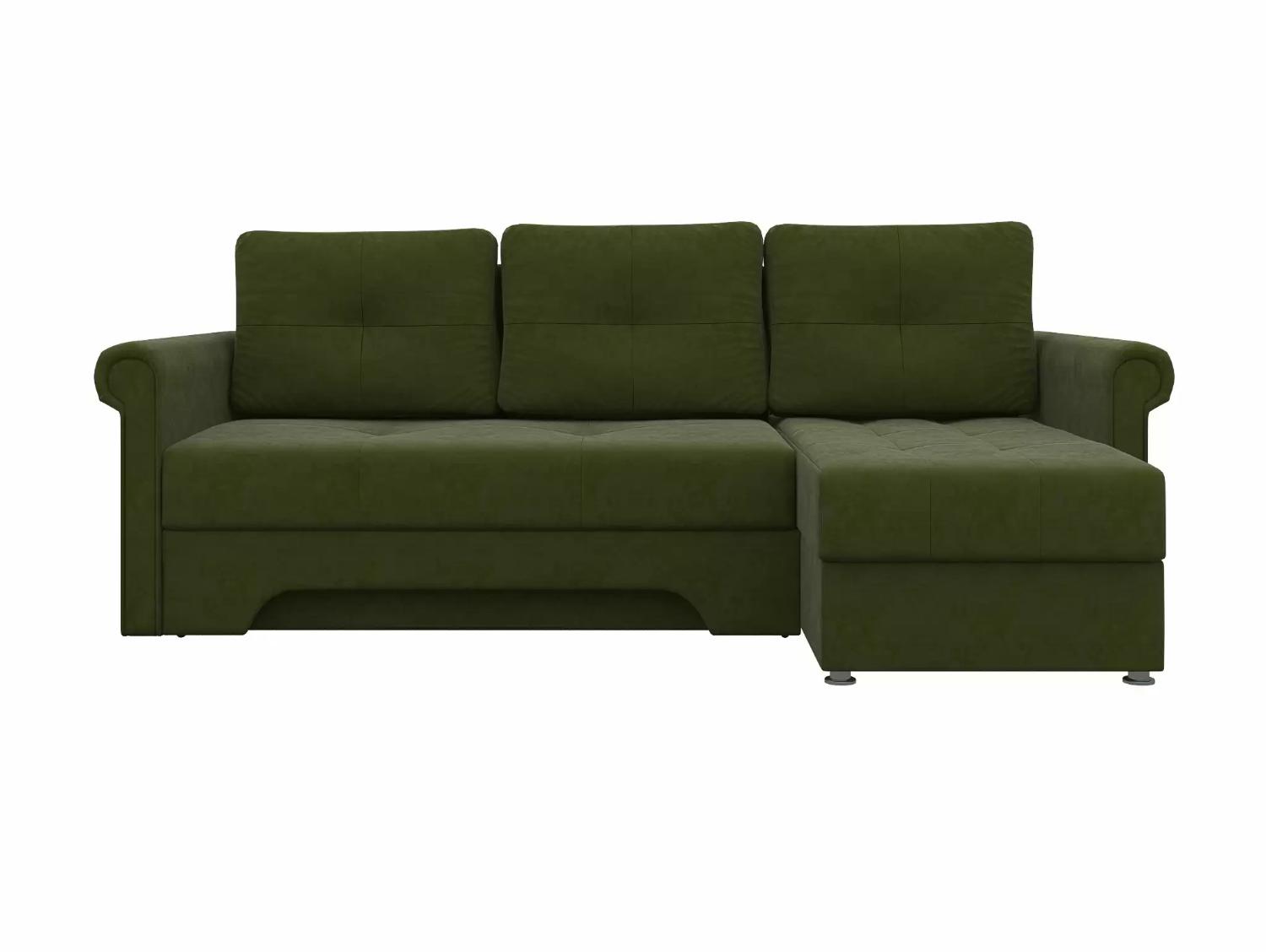 Угловой диван Леон правый угол (Зеленый)