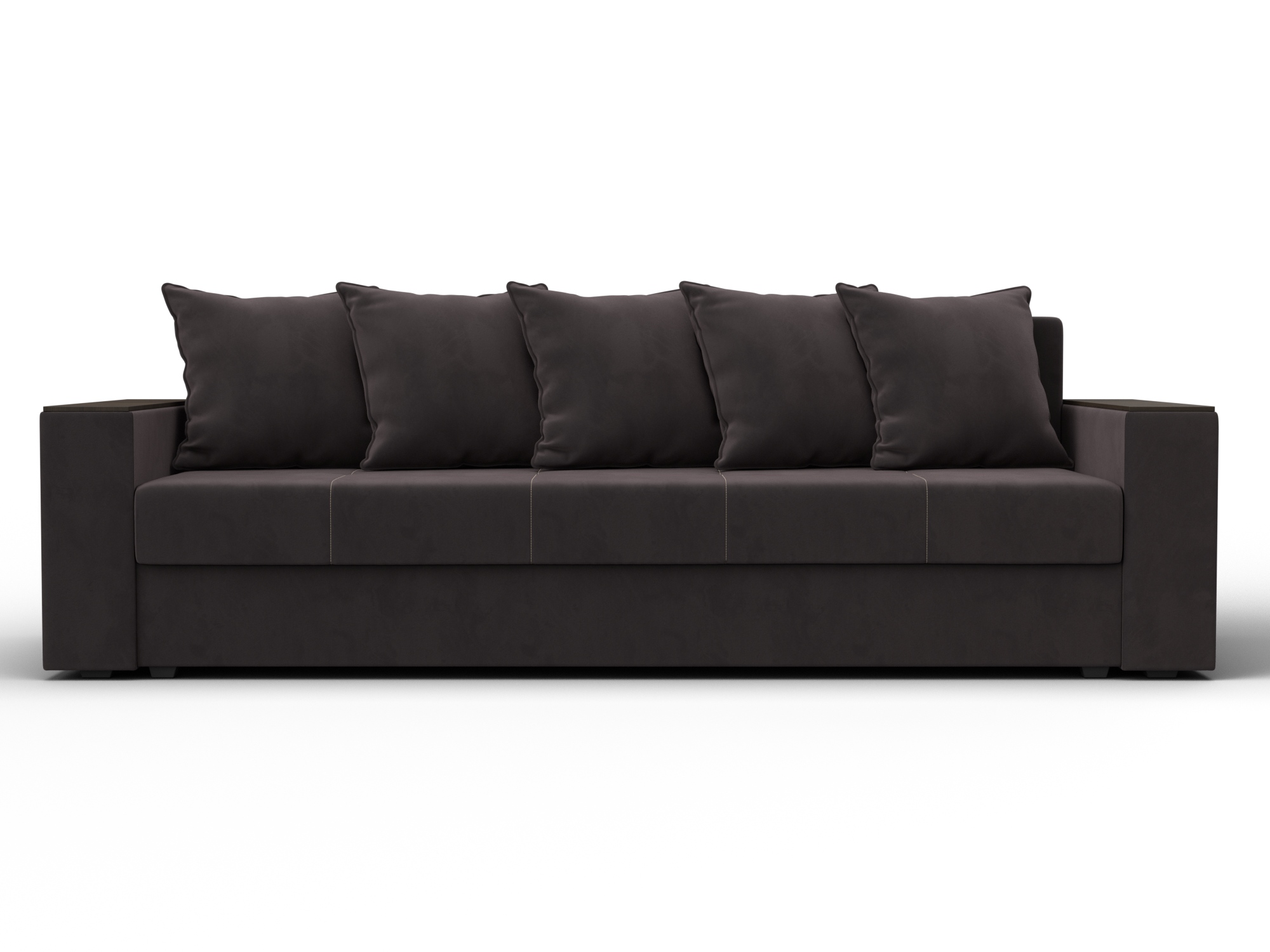 Диван прямой Дубай Лайт ( SEVEN 727 коричневый )