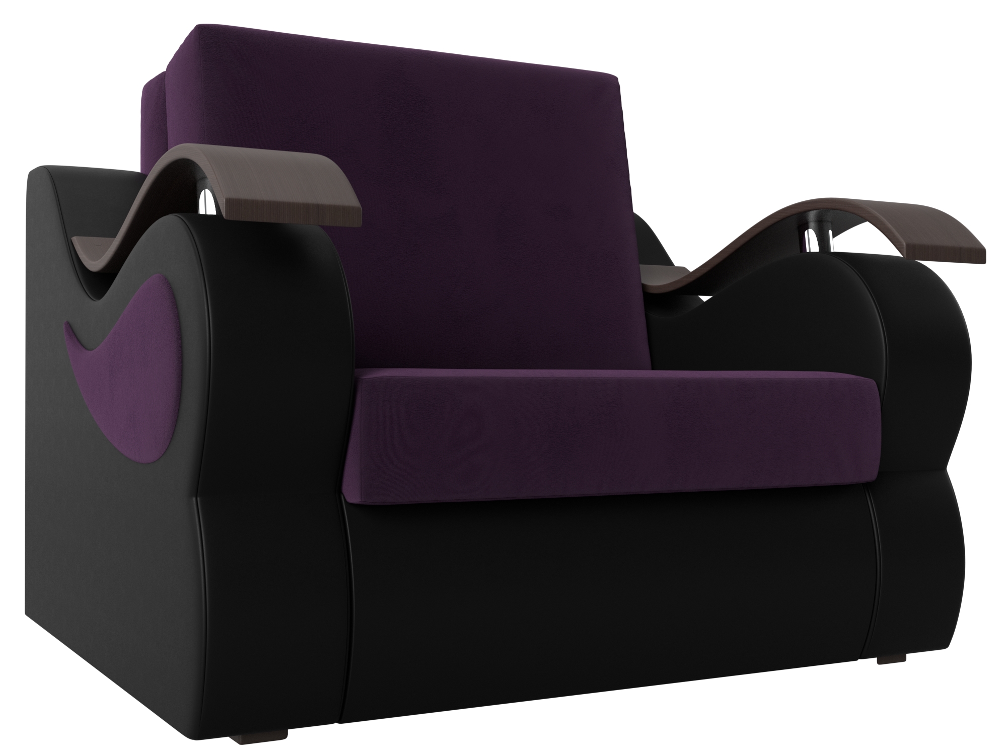 Кресло-кровать Меркурий 80 (Фиолетовый\Черный)