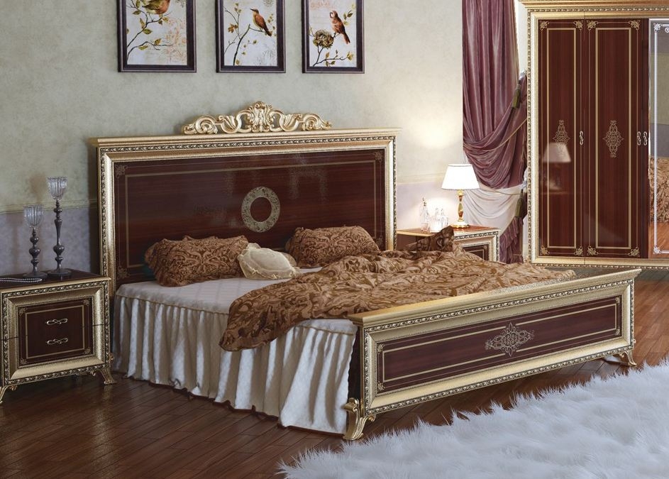 Кровать Версаль с короной (1600) шелкография