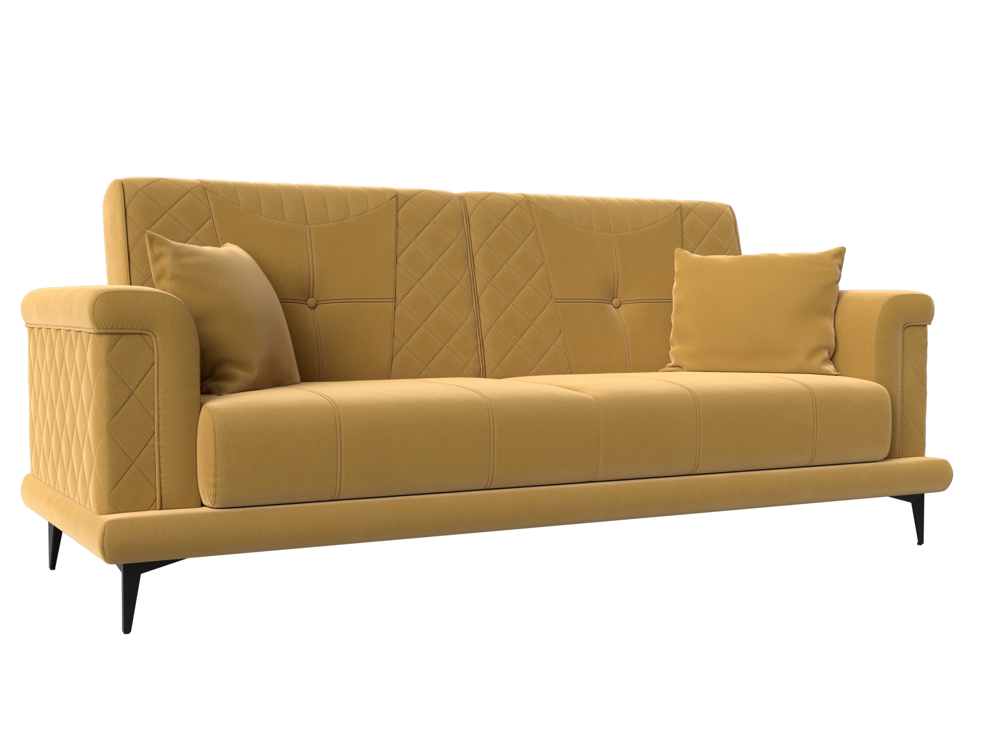 Прямой диван Неаполь (Желтый)