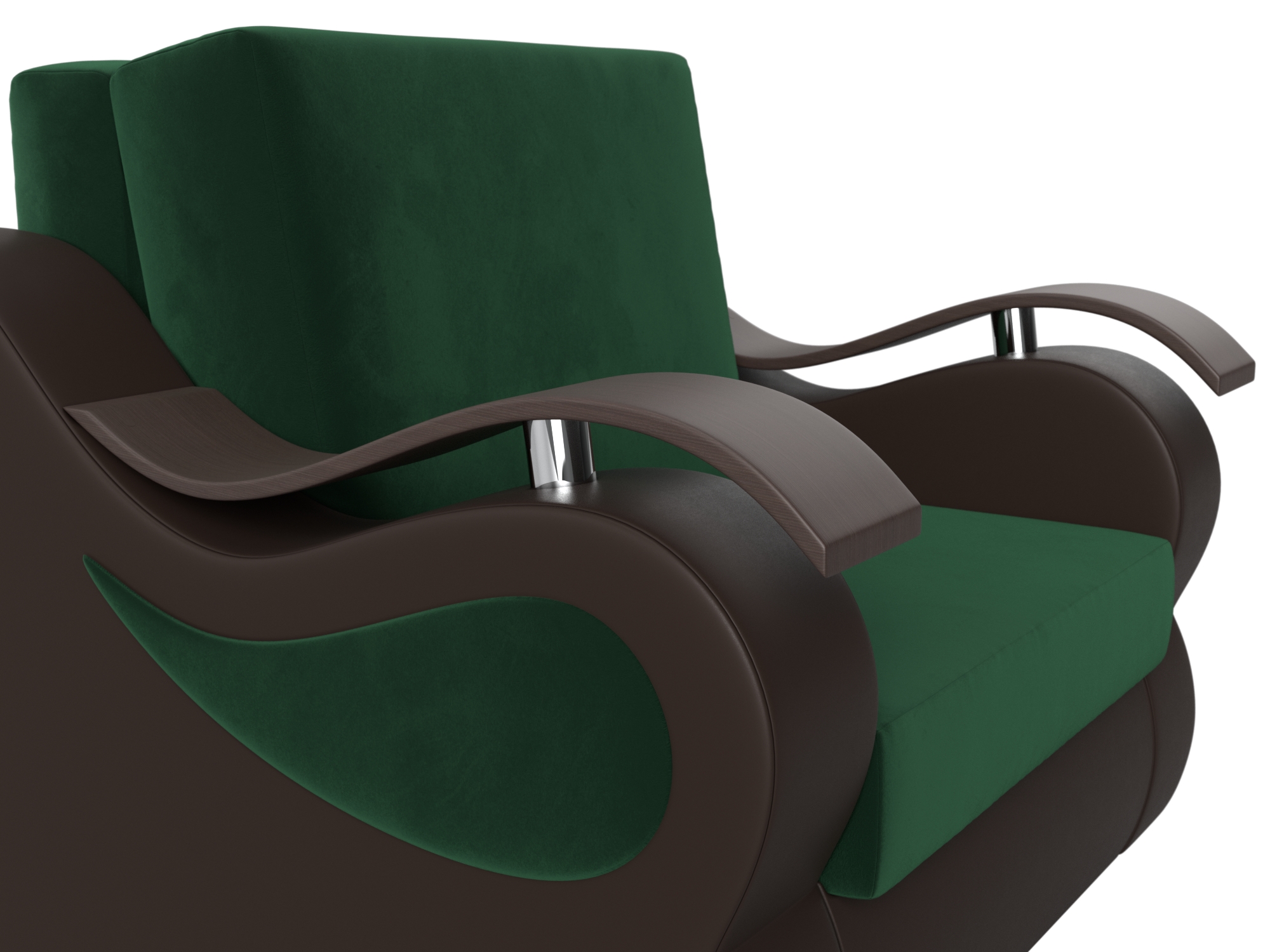 Кресло-кровать Меркурий 80 (Зеленый\Коричневый)