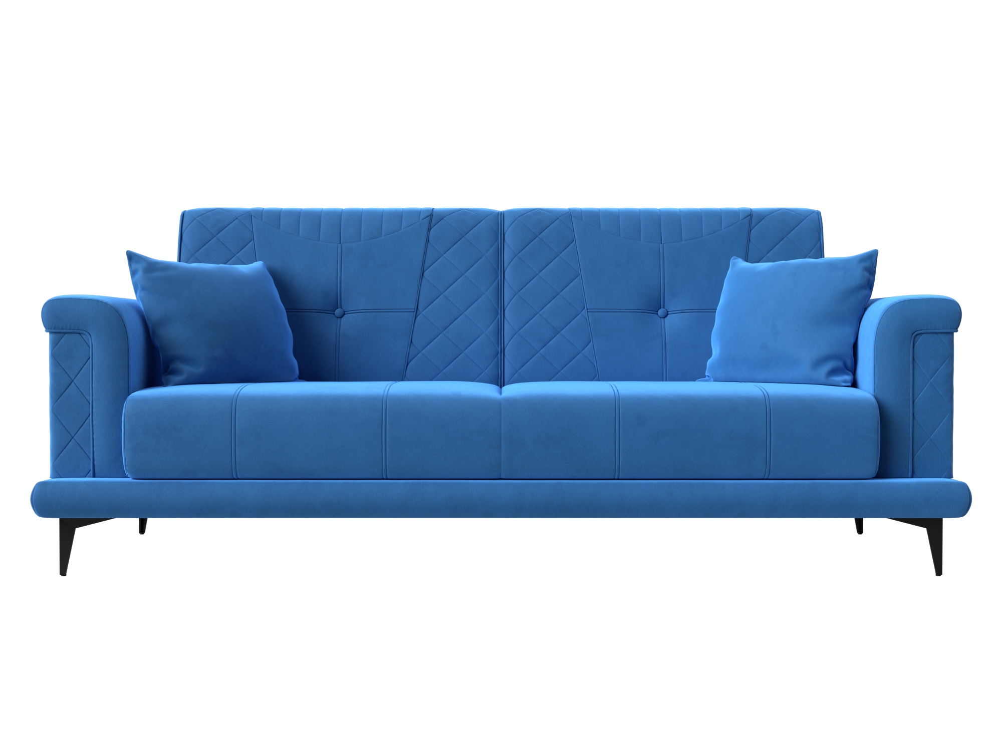 Прямой диван Неаполь (Голубой)