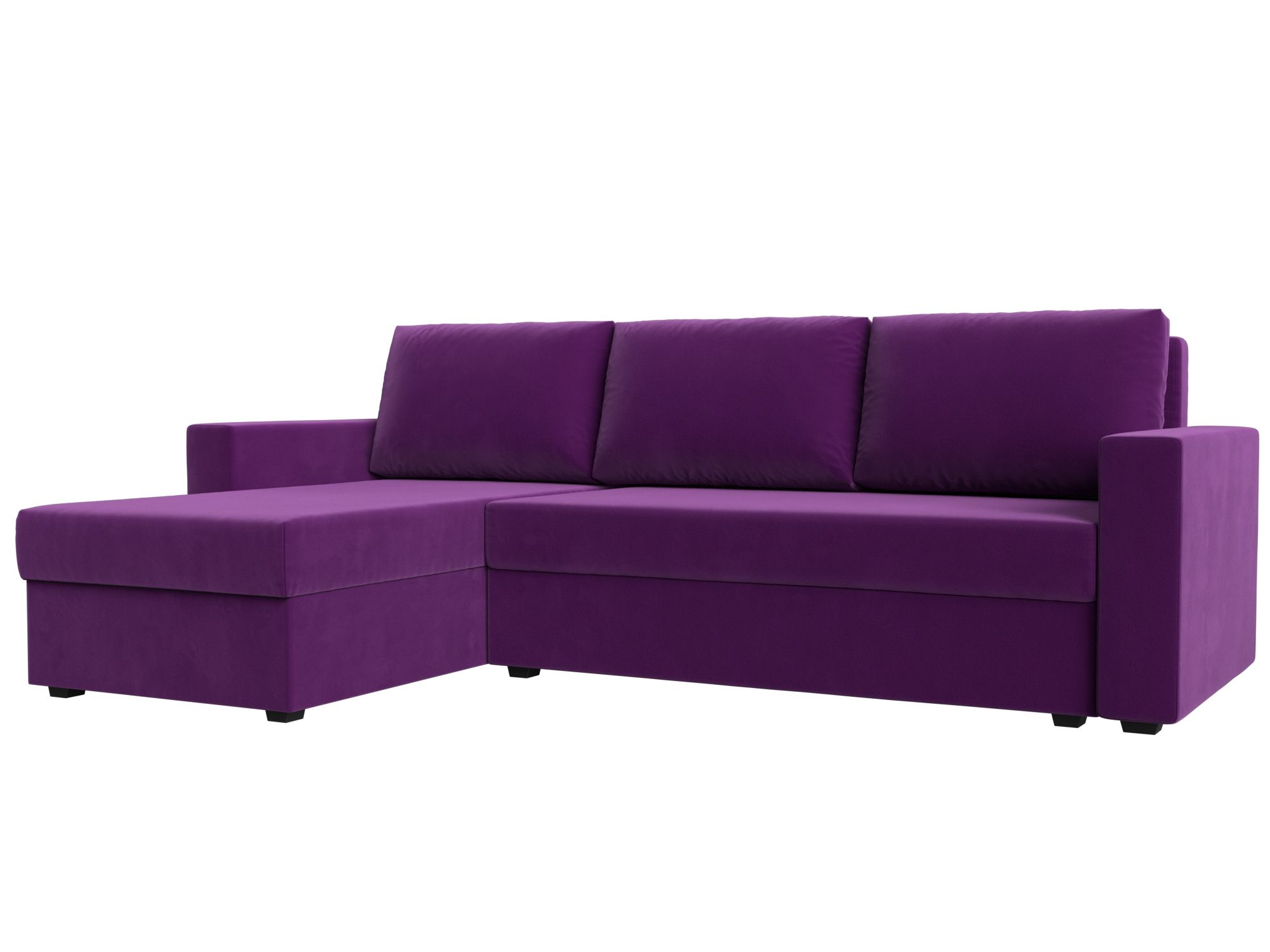 Угловой диван Траумберг Лайт левый угол (Фиолетовый)