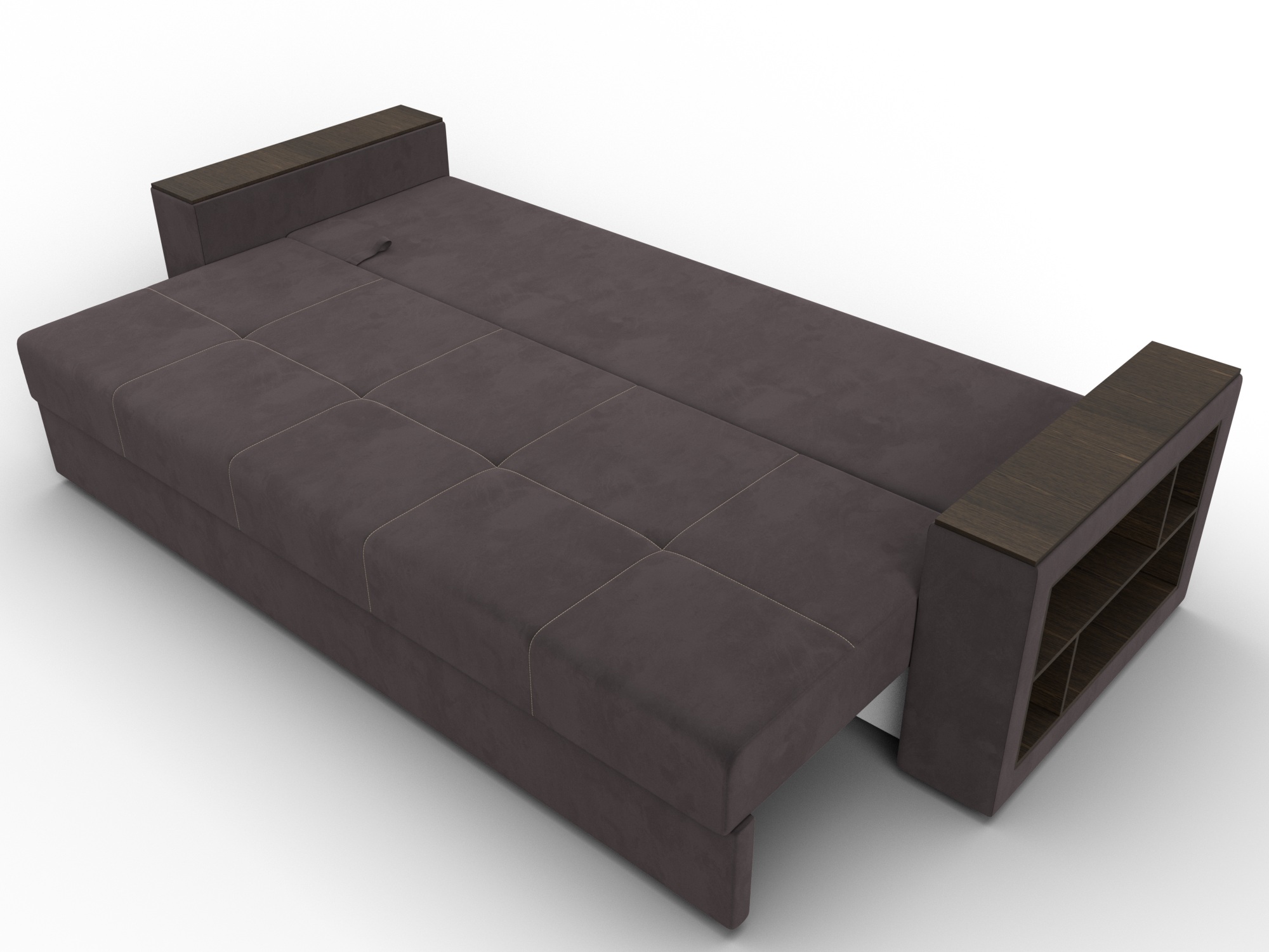 Диван прямой Дубай Лайт ( SEVEN 727 коричневый )