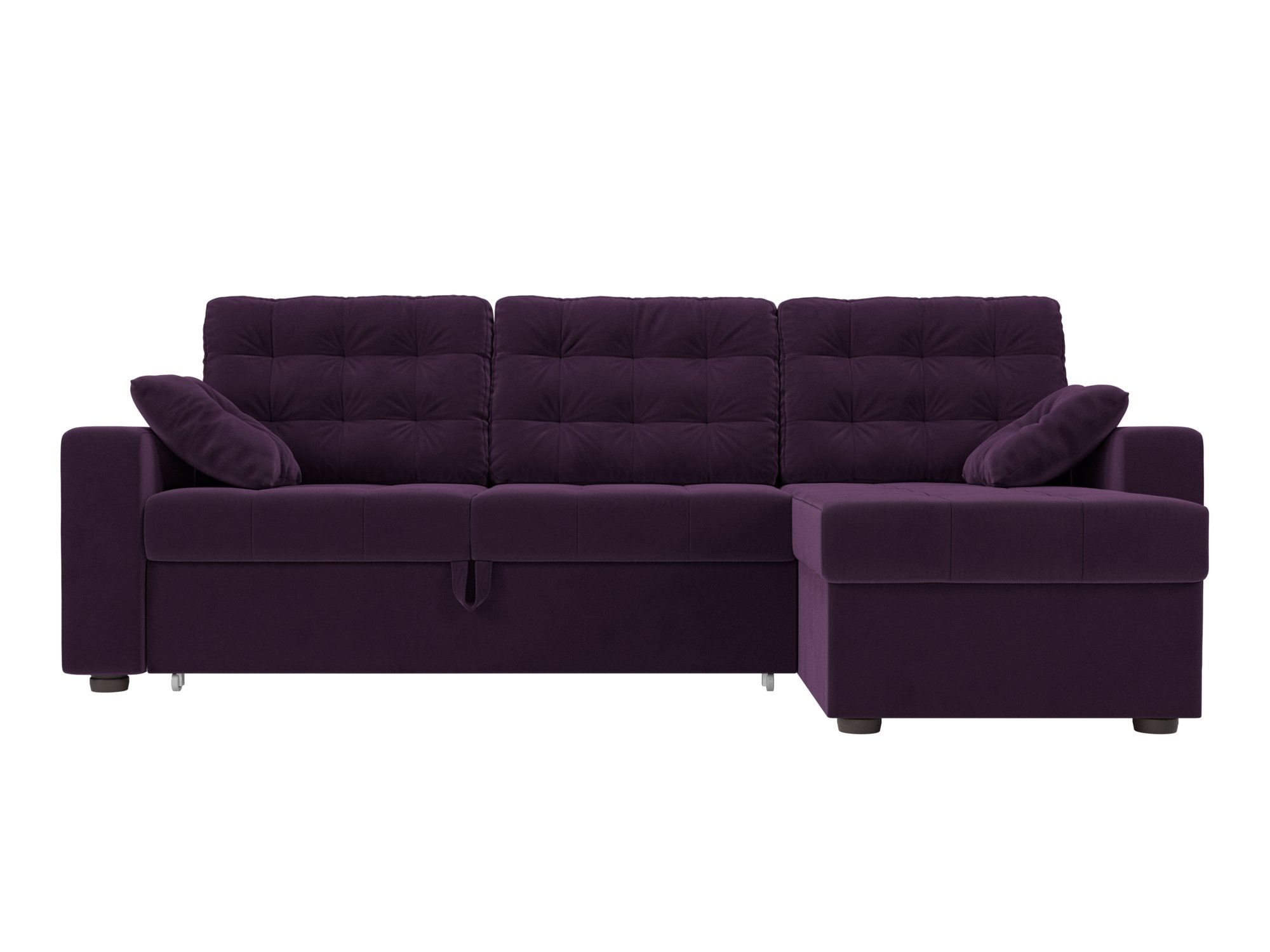 Угловой диван Камелот правый угол (Фиолетовый)