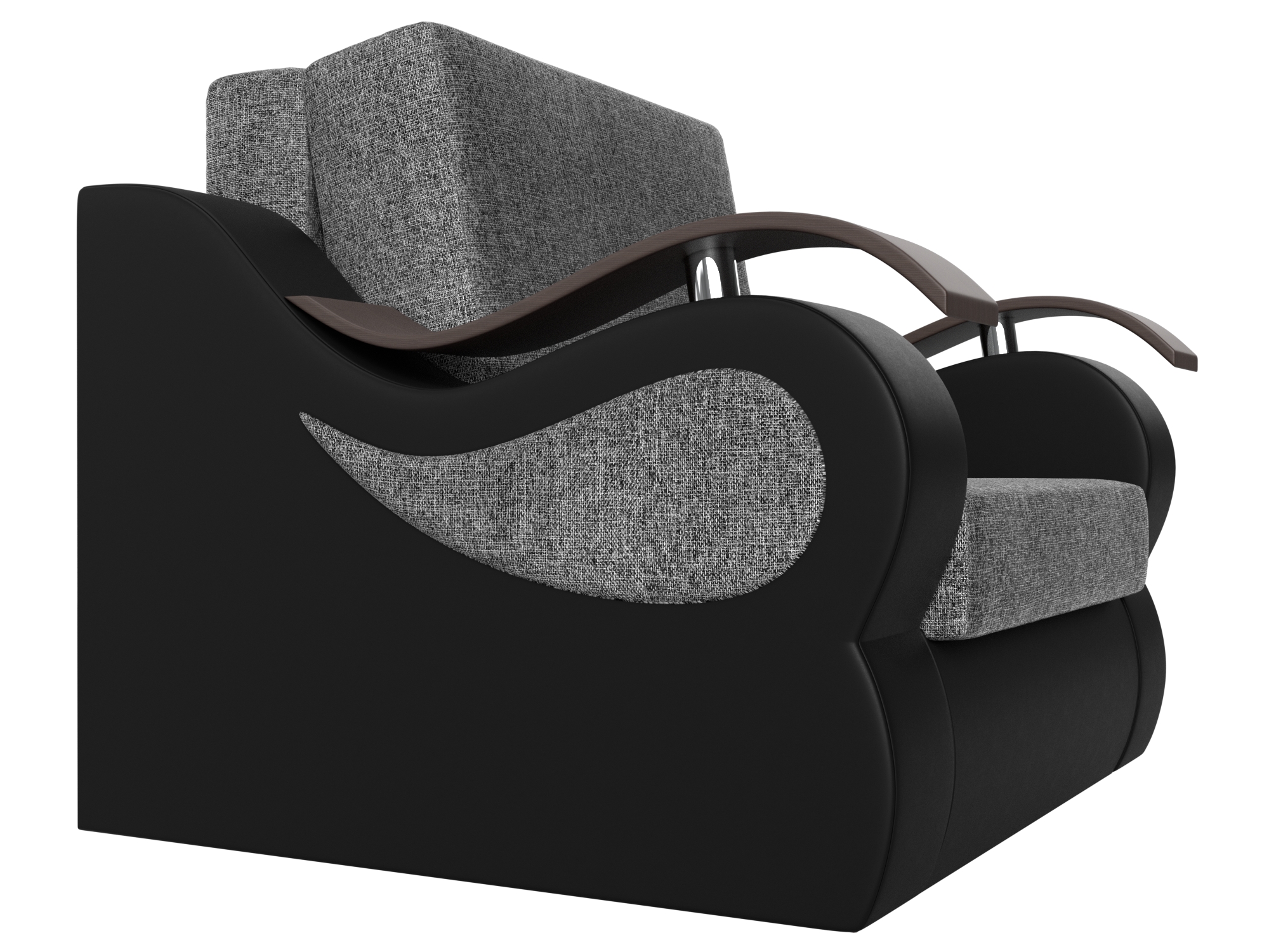Кресло-кровать Меркурий 80 (Серый\Черный)