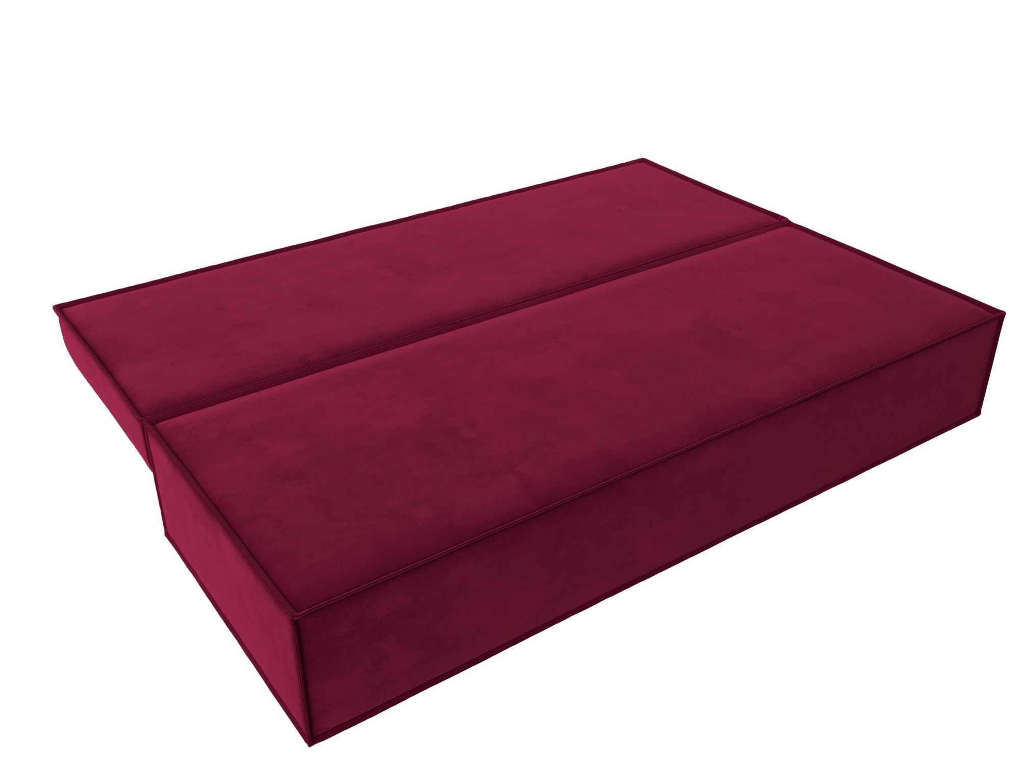 Прямой диван Фабио Лайт (Бордовый)