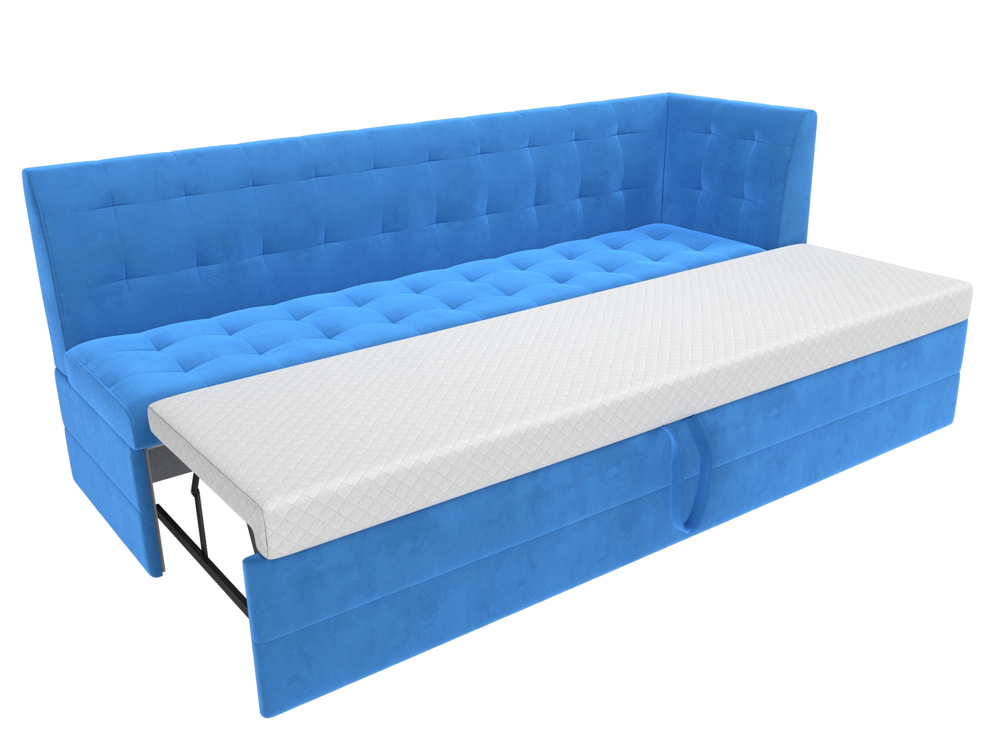 Кухонный диван Бриз с углом справа (Голубой)