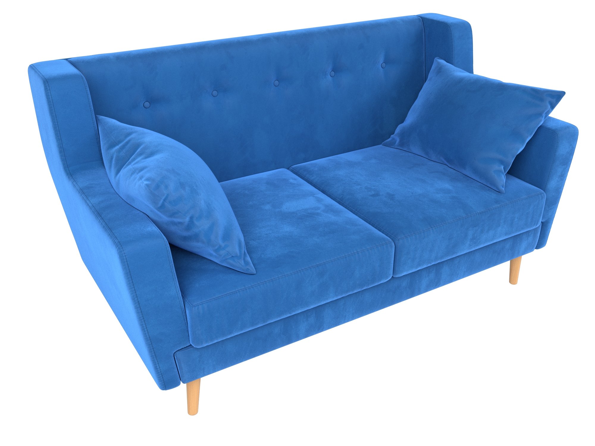 Прямой диван Брайтон 2 (Голубой)